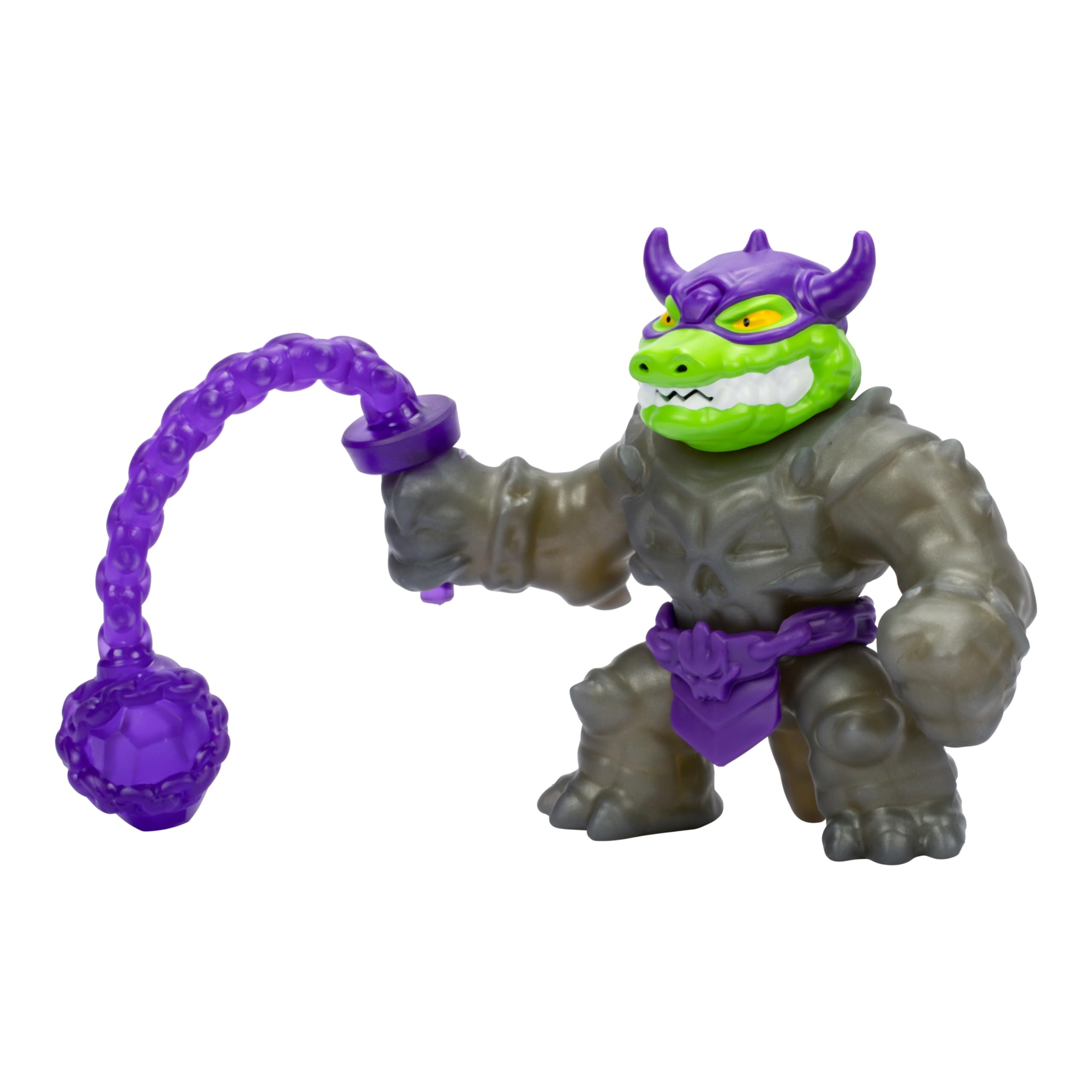 Heroes of Goo Jit Zu Stretch Strikers Deluxe Hero Pack Rock Jaw Action Figure with 20+ Battle Sounds 6