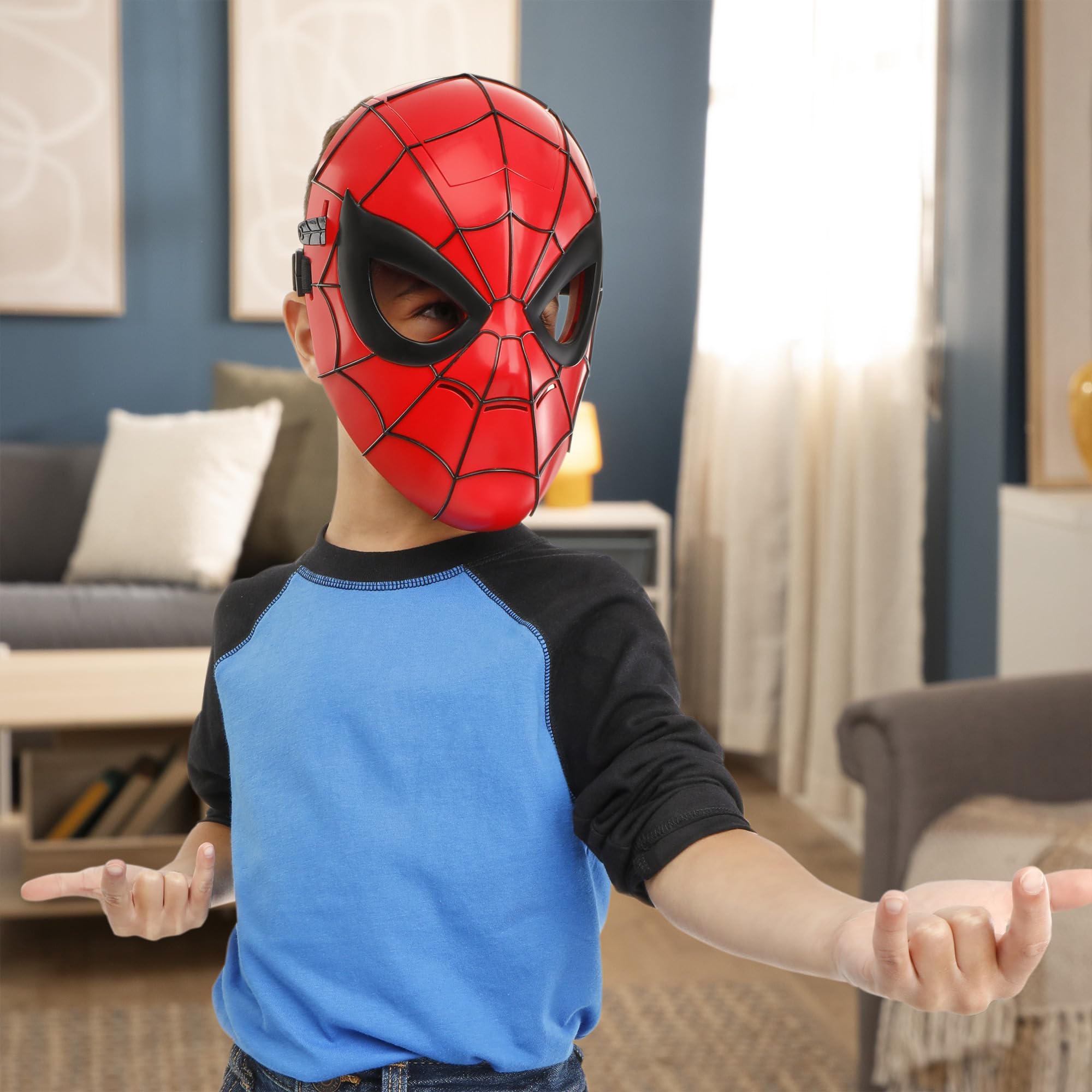 Hasbro SPIDER-MAN Glow FX Mask - Light-Up Lenses | Ages 5+ | Adjustable Fit 6