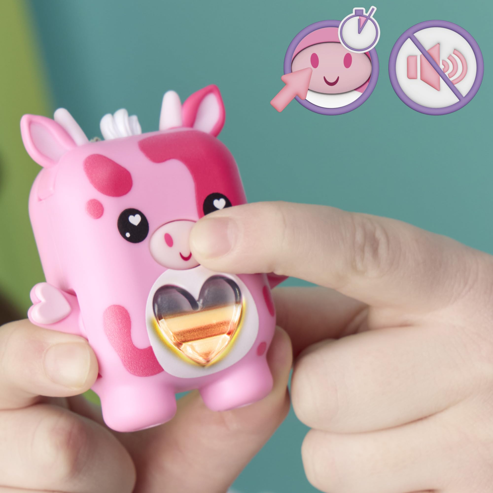 Hasbro Nano-Mals Mootilda the Pink Cow - Electronic Fidget Pet for Kids 5+ 14