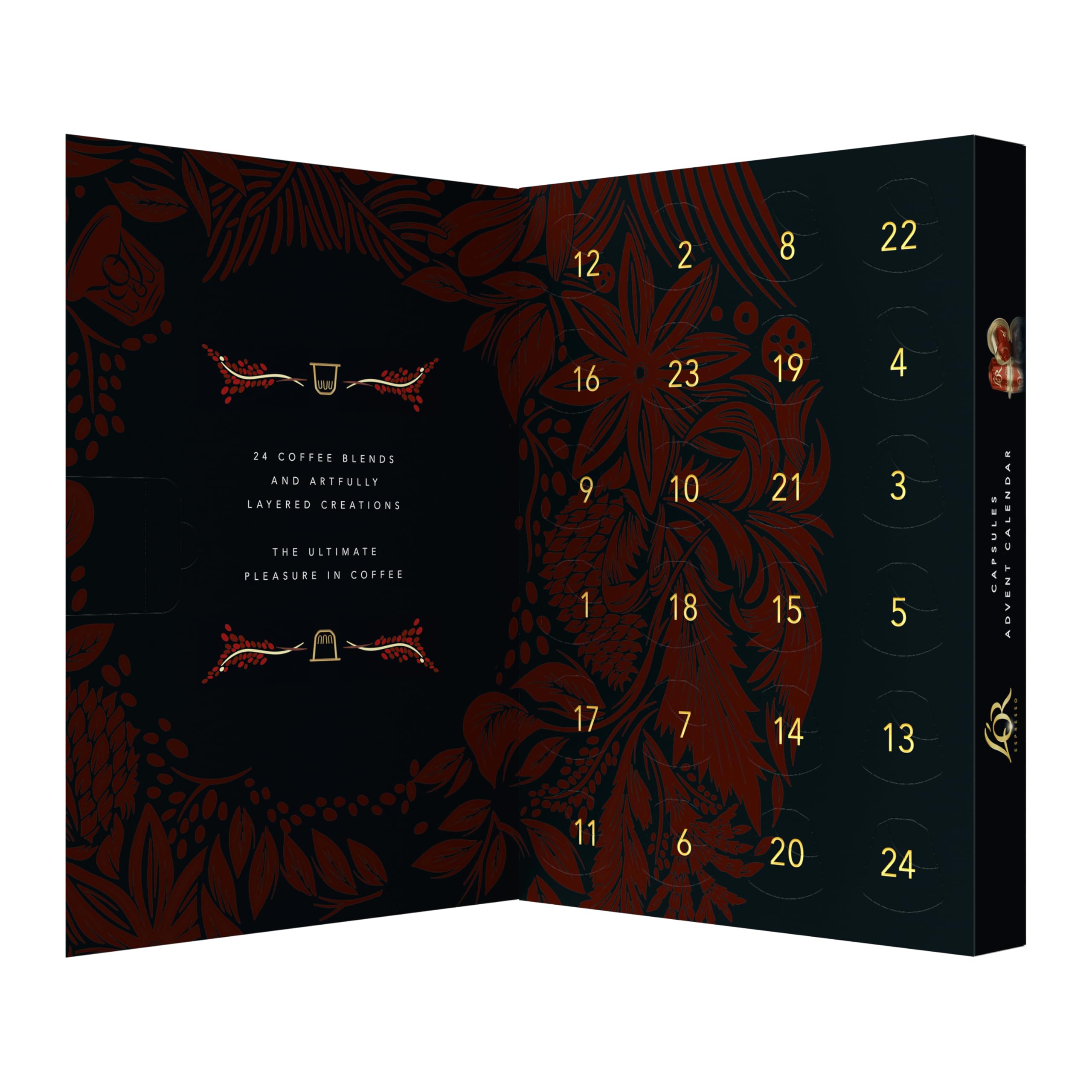 L'OR Coffee Pod Advent Calendar - 24 Capsules for Nespresso Original & L'OR BARISTA 5
