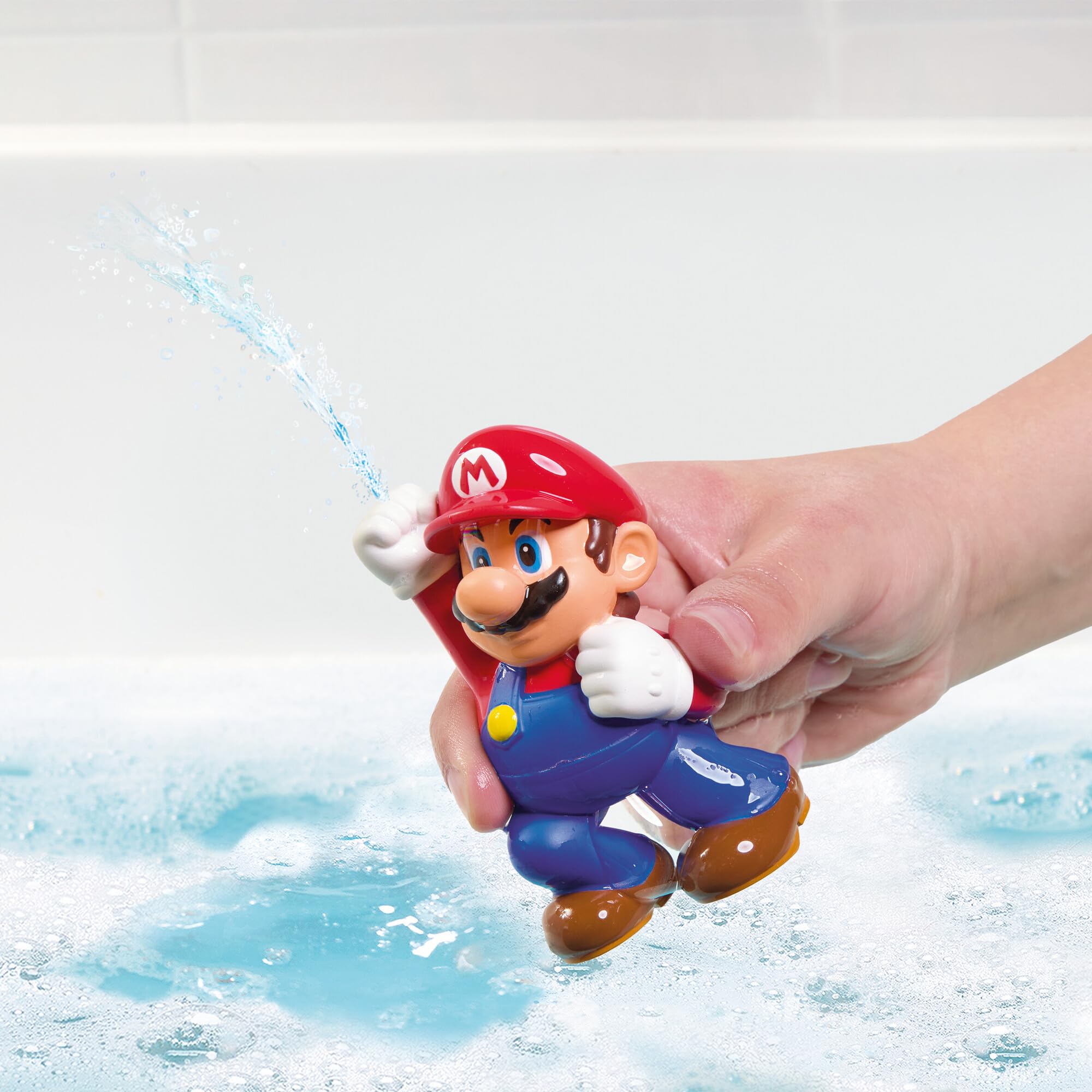 TOMY Toomies Mario Squirters Bath Toy Set - 4 Pack | Plastic | Ages 18+ Months
