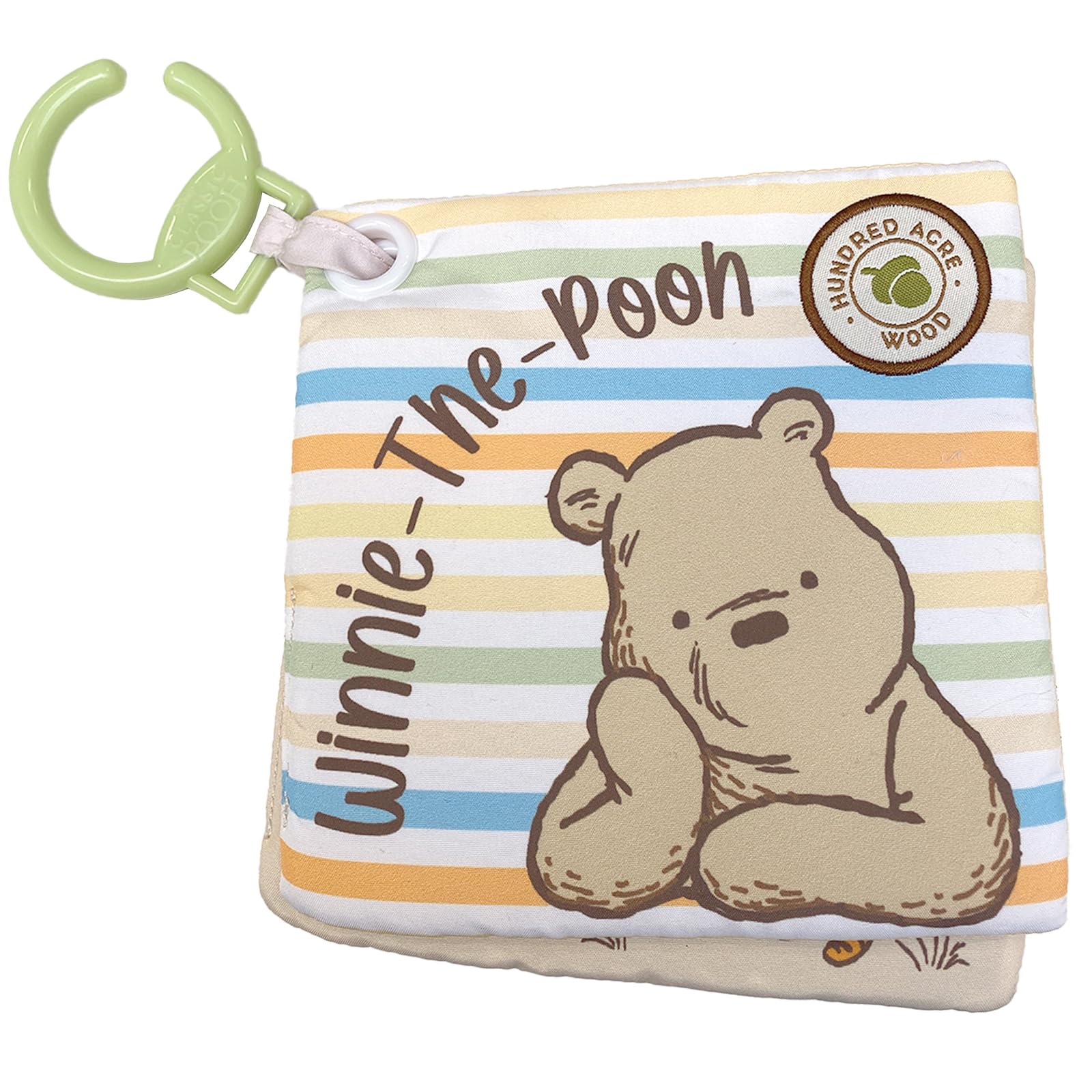 Rainbow Designs Disney Winnie the Pooh Play & Go Squares Baby Book | Sensory | From Birth