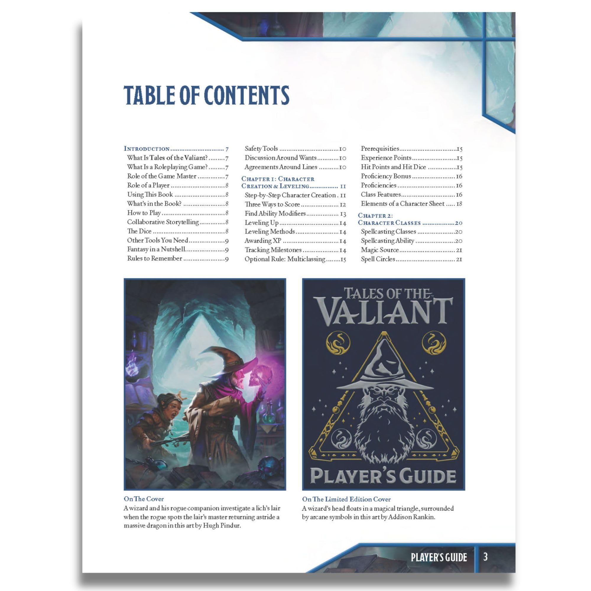 Kobold Press Tales of the Valiant RPG Player's Guide Limited Edition Hardcover