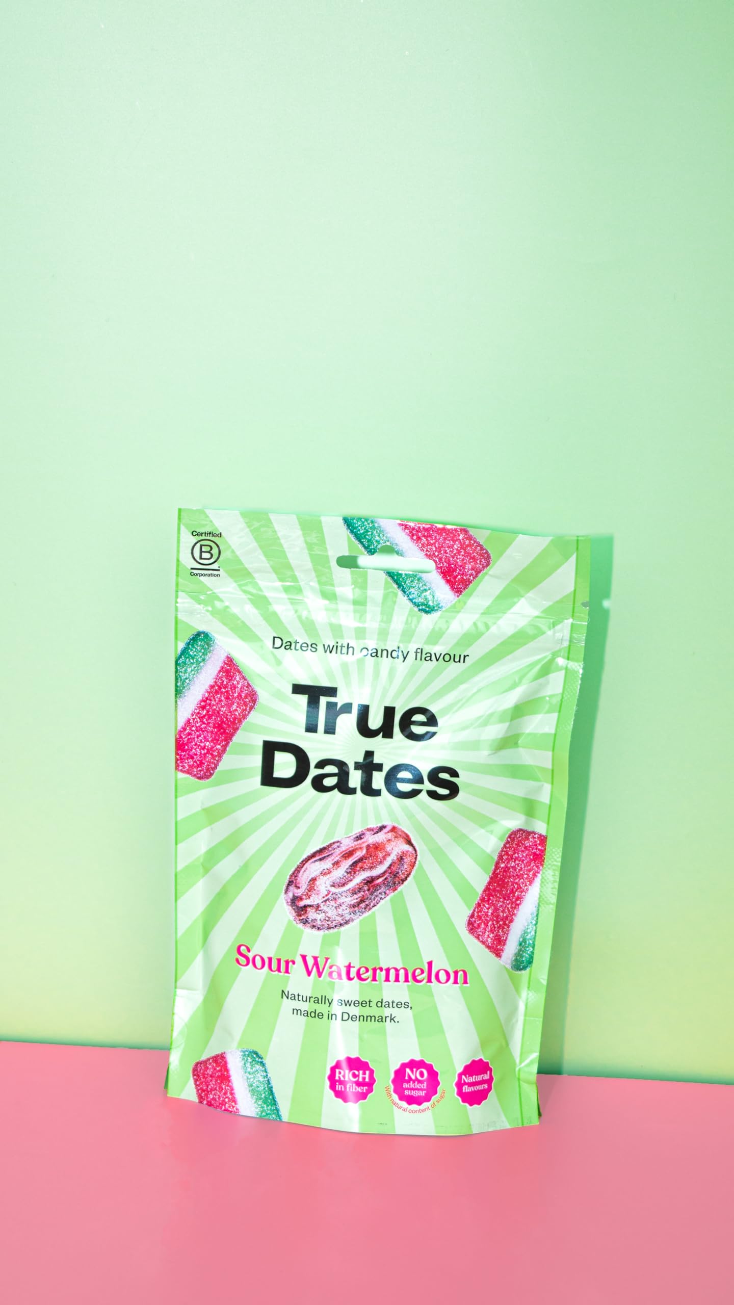 True Gum - Sour Watermelon True Dates | Naturally Flavored Candy-Coated Dates | 100g 3