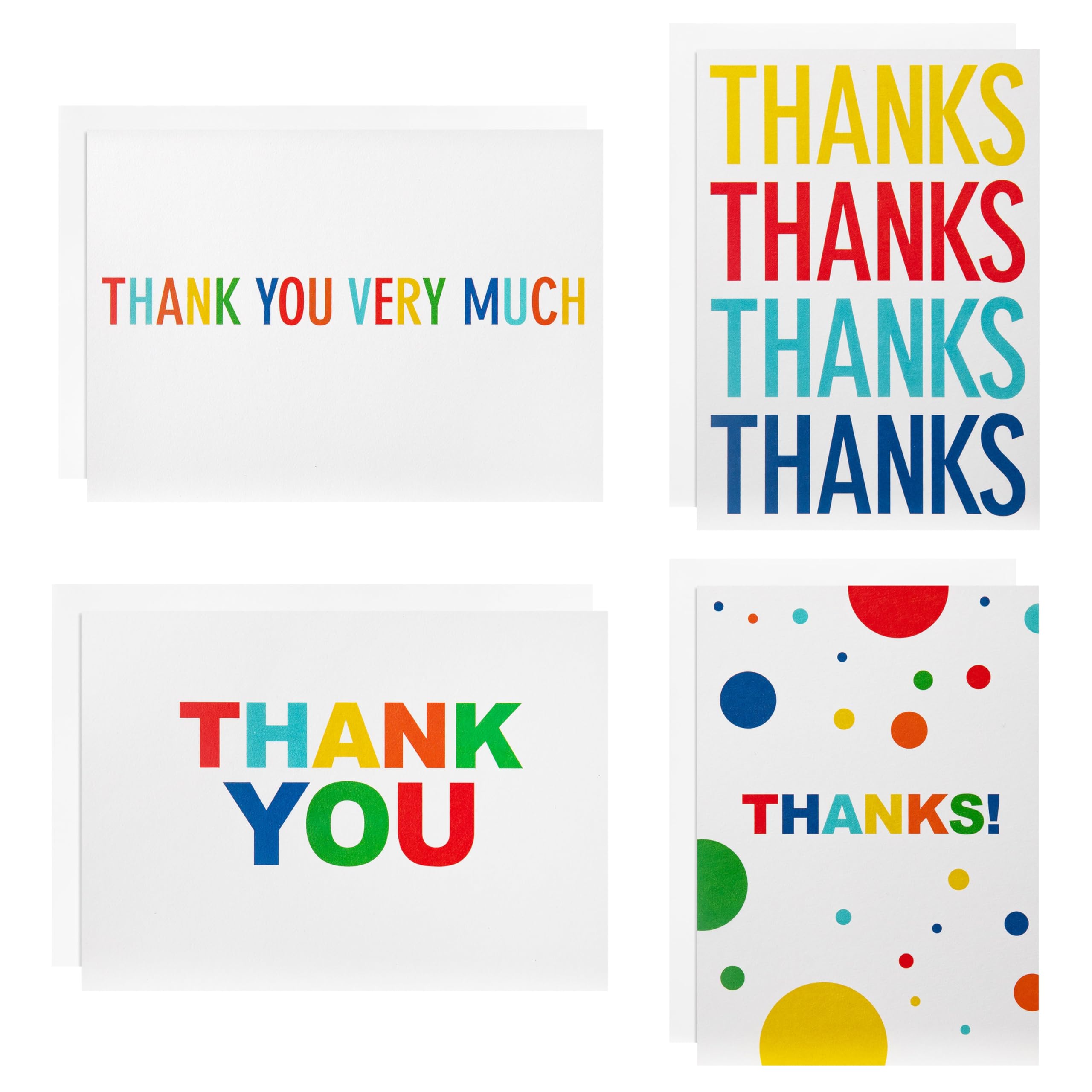 Hallmark Thank You Cards Multipack - 48 Cards, 4 Designs, Blank Inside | FSC Certified 1