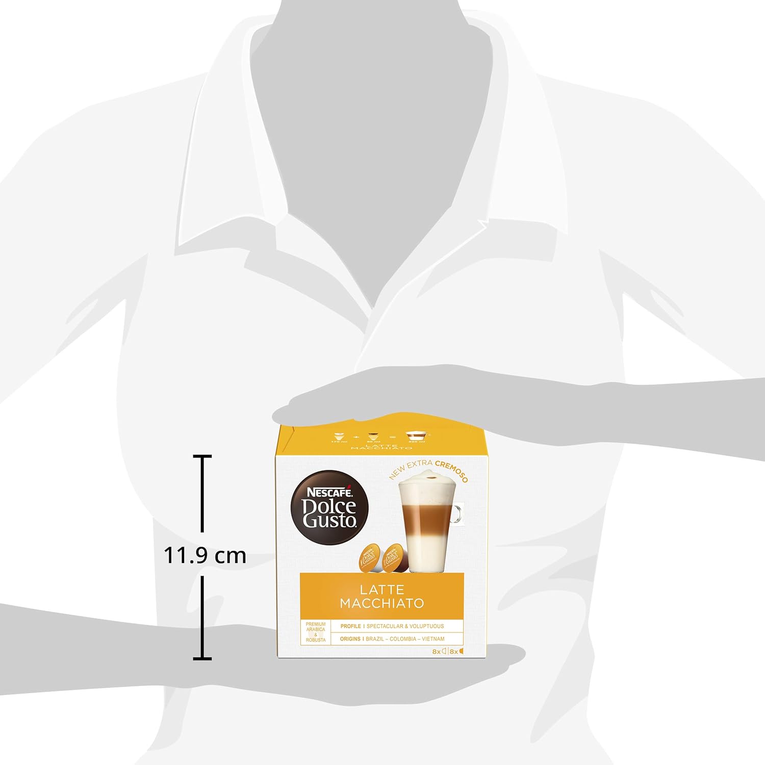 Nescafé Dolce Gusto Latte Macchiato Coffee Pods, 3 x 16 Capsules (48 Total) - Whole Milk & Arabica-Robusta Blend 3