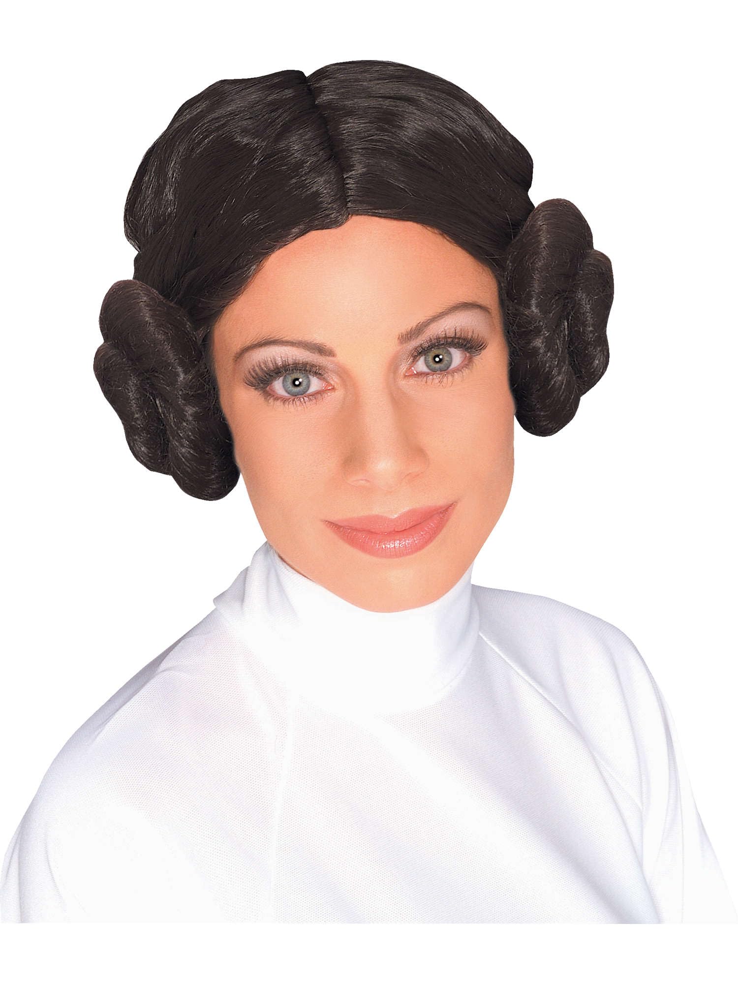 Rubies Star Wars Princess Leia Wig - Adult Costume Accessory | One Size | Braun Polyester