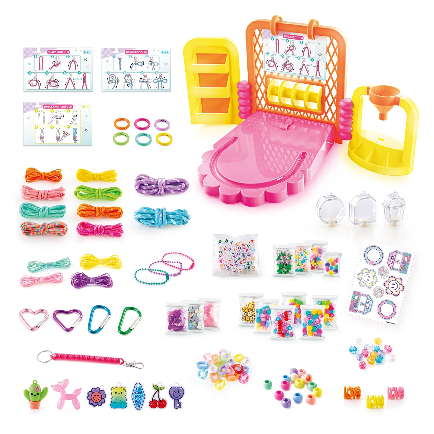 Canal Toys Style 4 Ever DIY Keychain Making Kit - Create 8 Paracord & Beaded Keychains 7