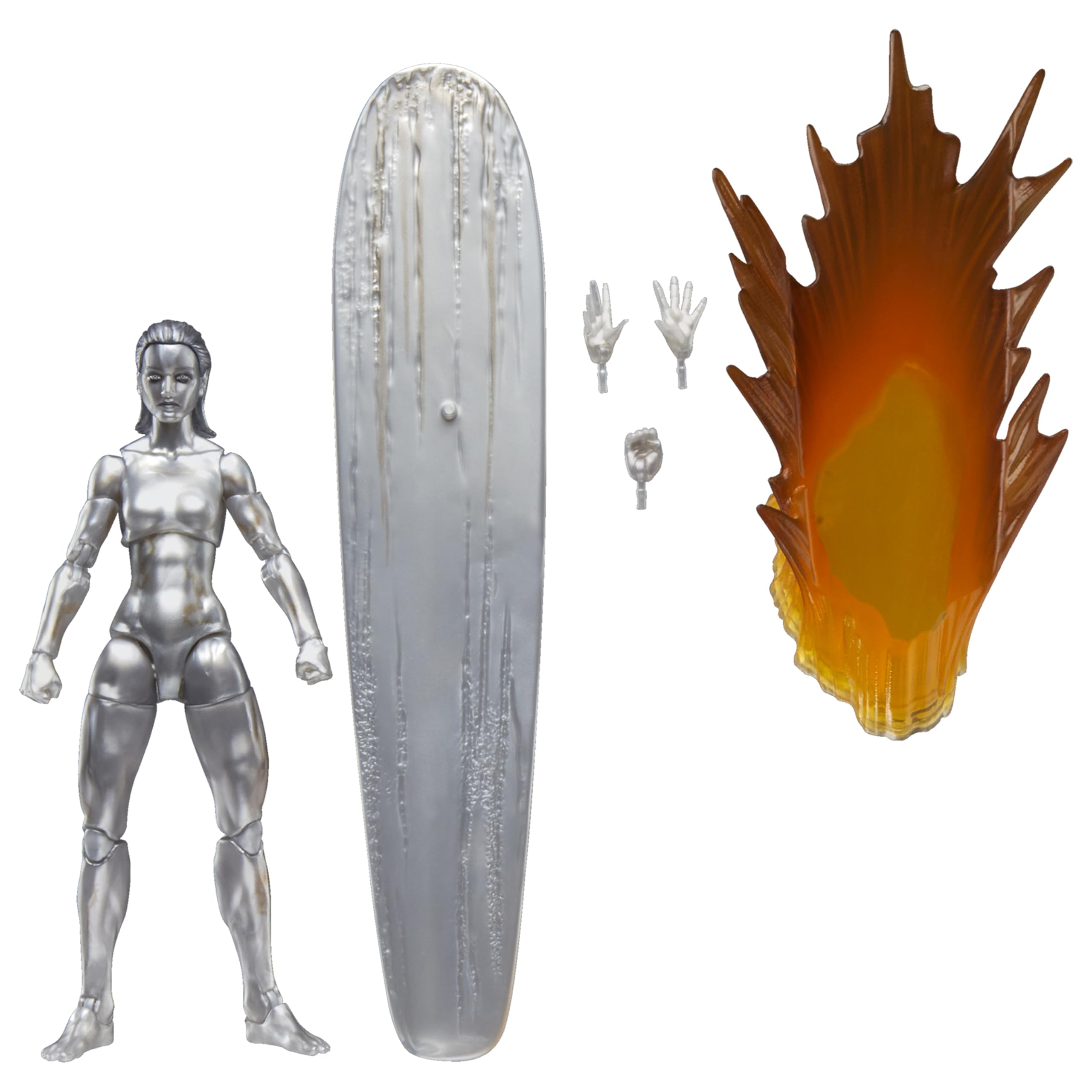 Marvel Legends Series Silver Surfer 6-Inch Action Figure with Surfboard & Accessories