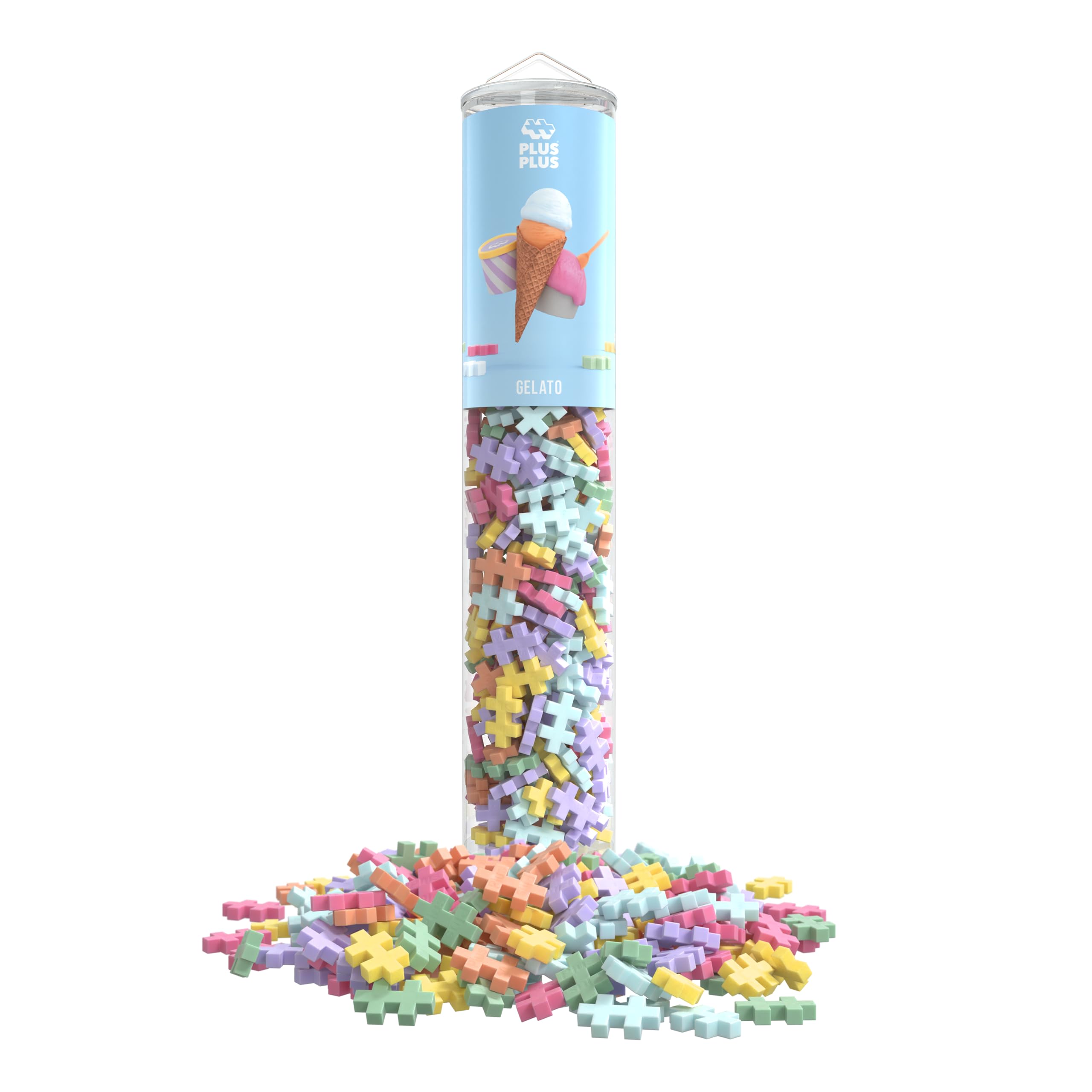PLUS PLUS Building Blocks - 240 Piece Gelato Mix | Ages 5-12 | Made in Denmark