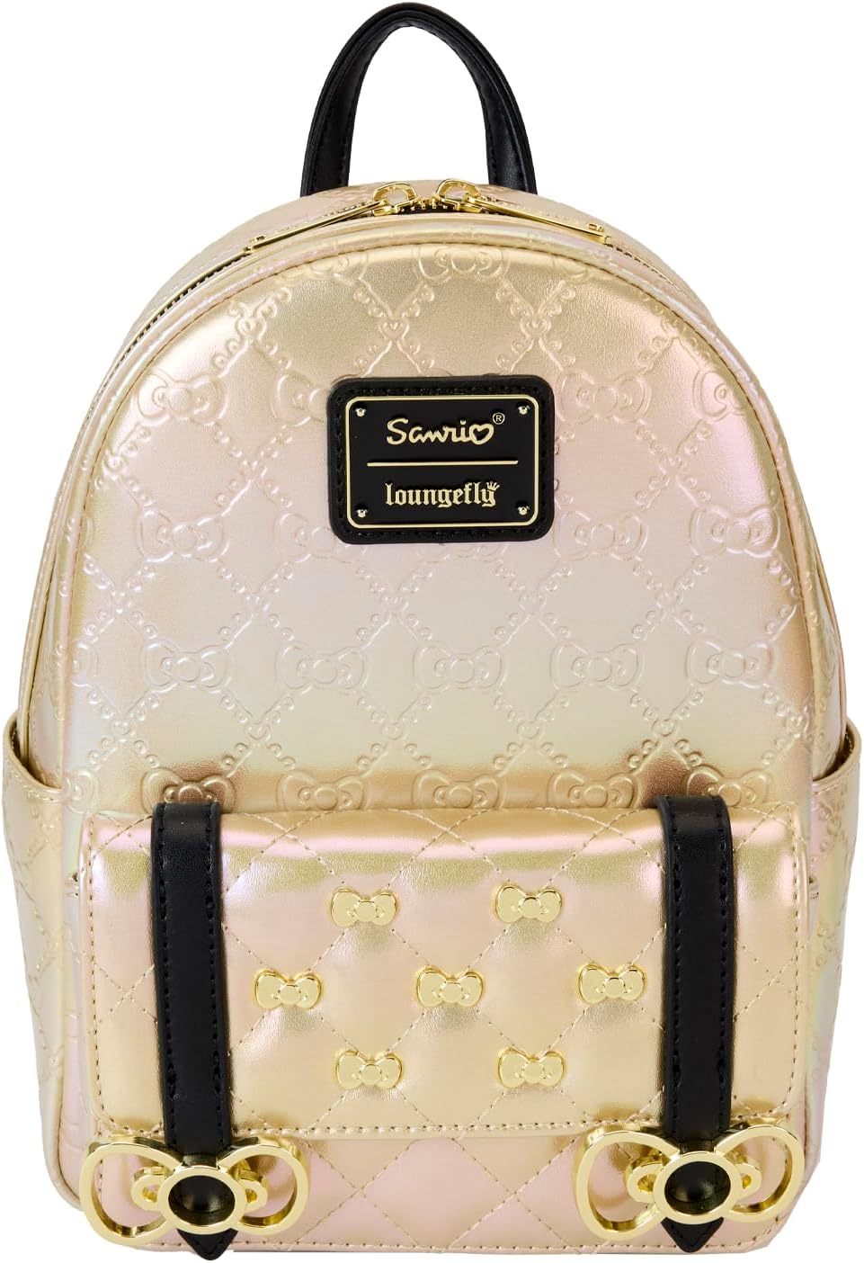 Loungefly Hello Kitty 50th Anniversary Metallic Gold Mini Backpack (SANBK0549)