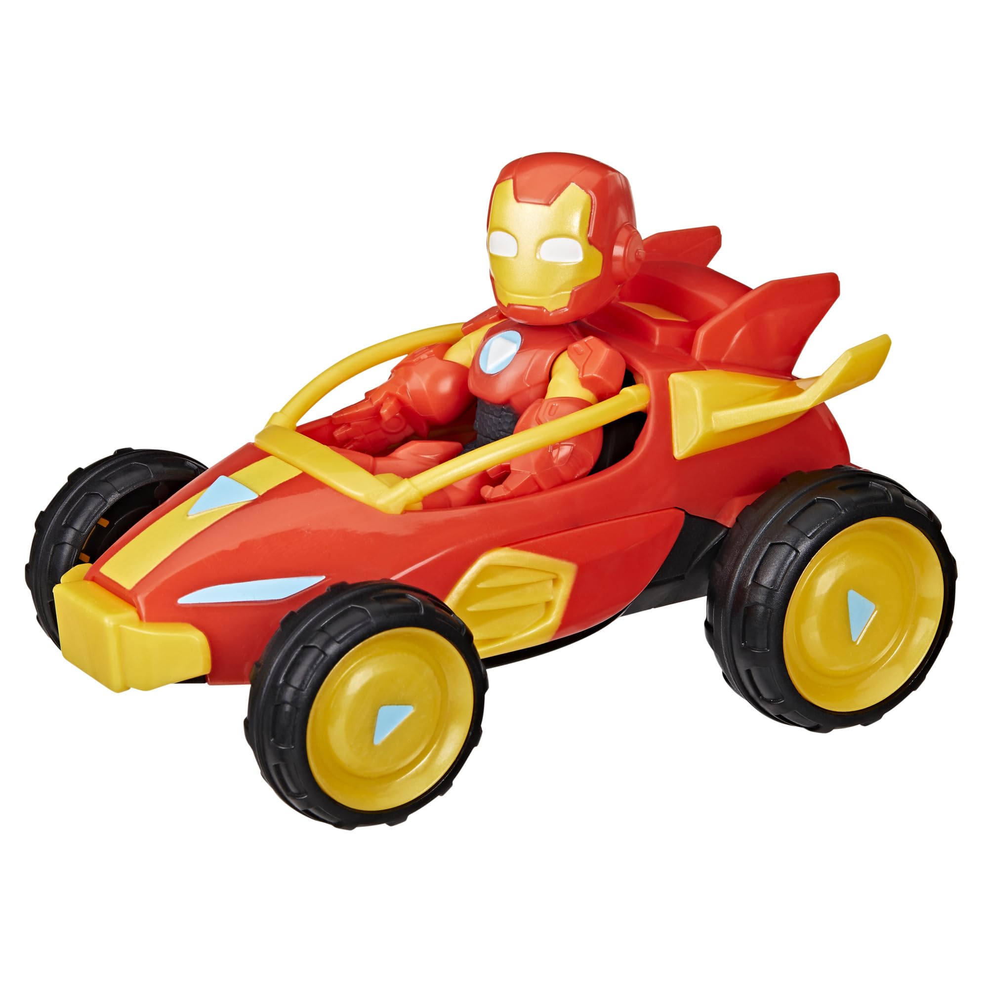 Marvel Iron Man Figure with Vehicle - Spidey and His Amazing Friends 3-Inch Action Playset 7