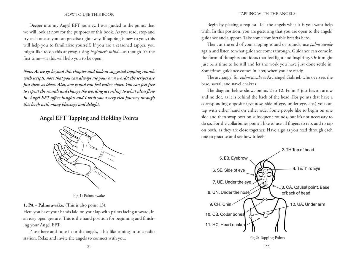 Findhorn Press Tapping with the Angels: Angel EFT and Ascension through the 12 Chakras - Paperback
