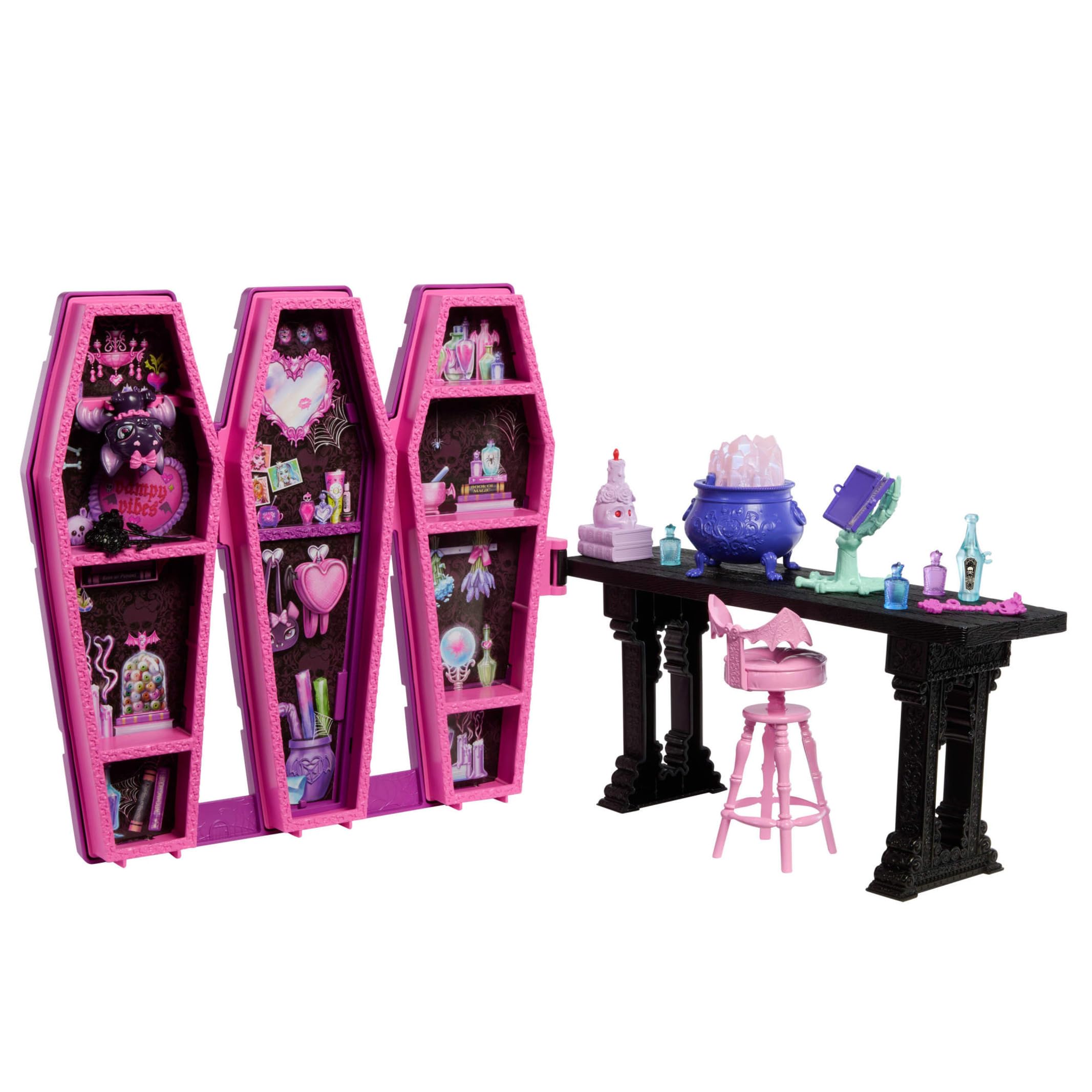 Draculaura Secret Potion Room Playset - Monster High Magical Potion Play for Kids 4+