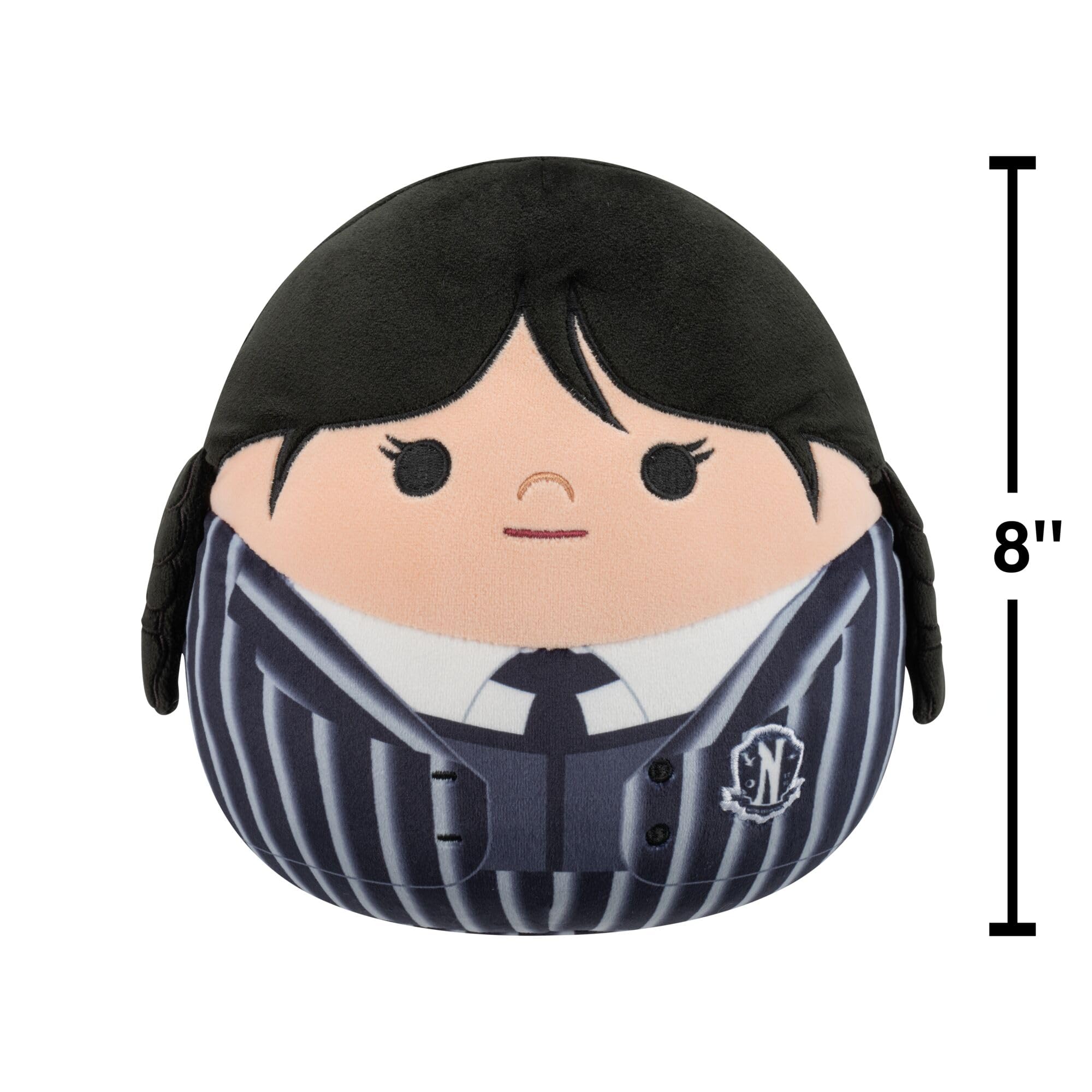 Squishmallows 8-Inch Wednesday in Uniform Plush - Soft Collectible Doll for Kids 3+ 6