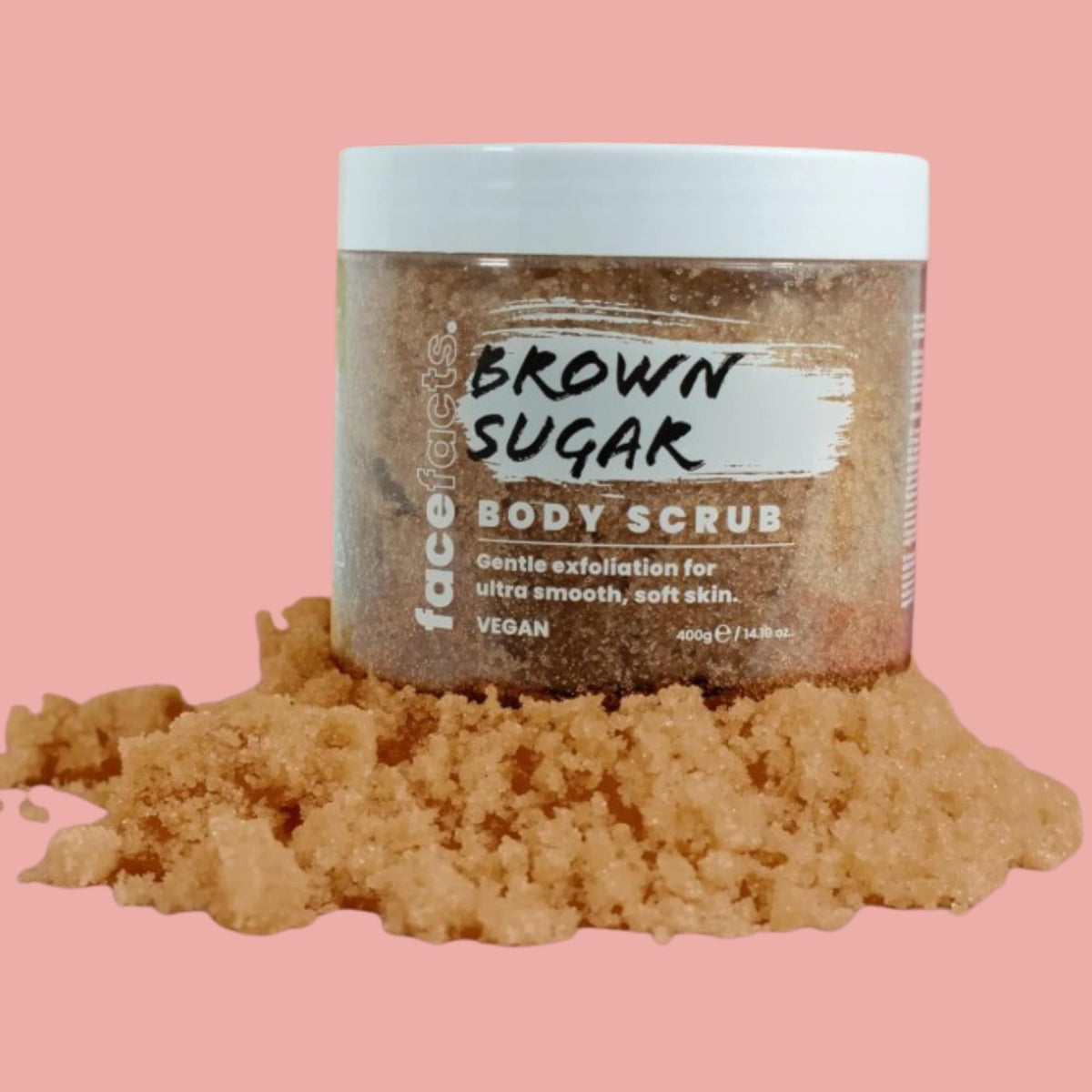 Face Facts Brown Sugar Body Scrub - Exfoliates & Softens | 400g