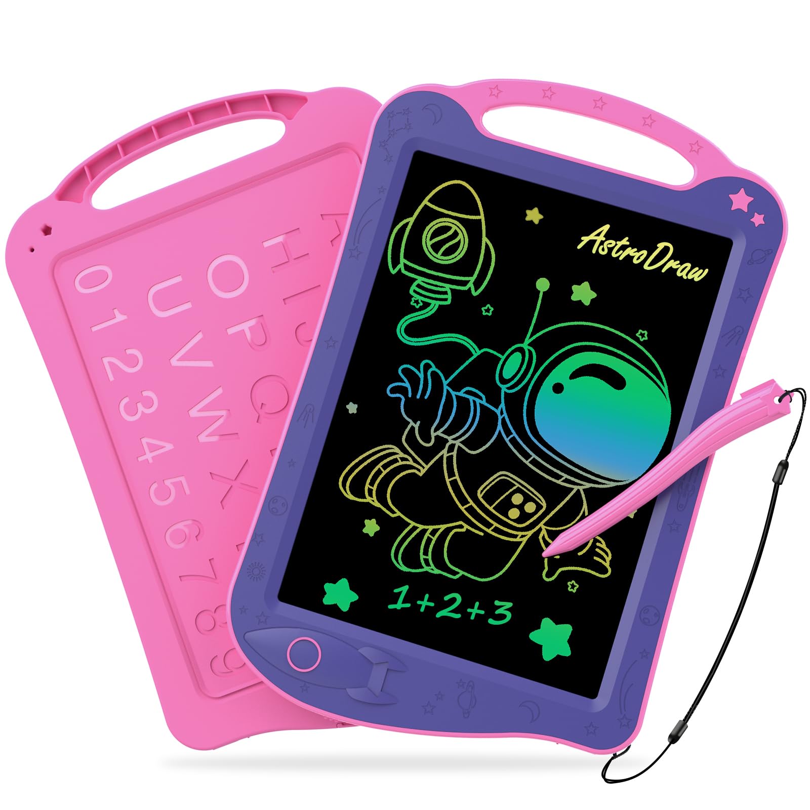HOMESTEC AstroDraw Space Theme LCD Drawing Tablet for Kids 9