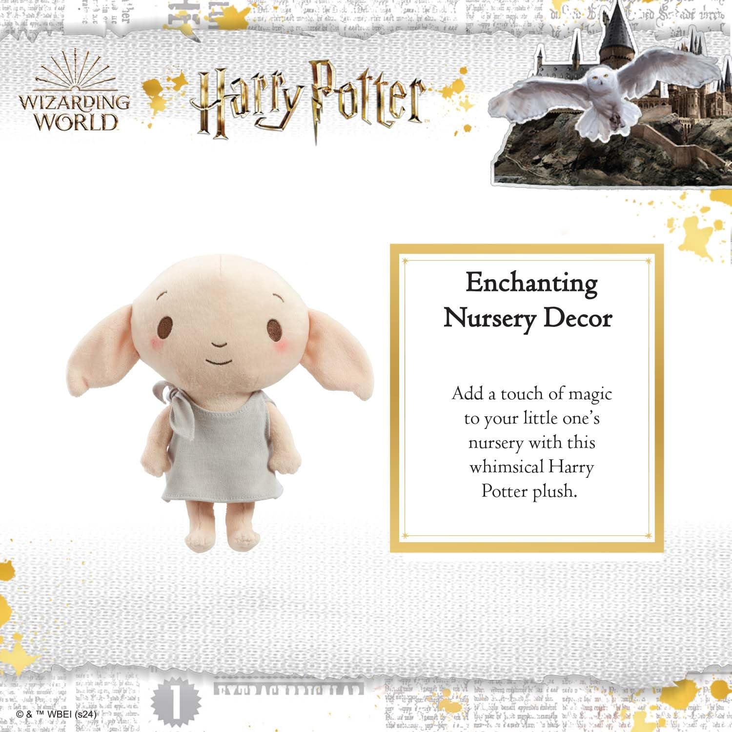 Rainbow Designs - Dobby Harry Potter Plush Soft Toy - My First Stars of Hogwarts Cuddle Companion 3