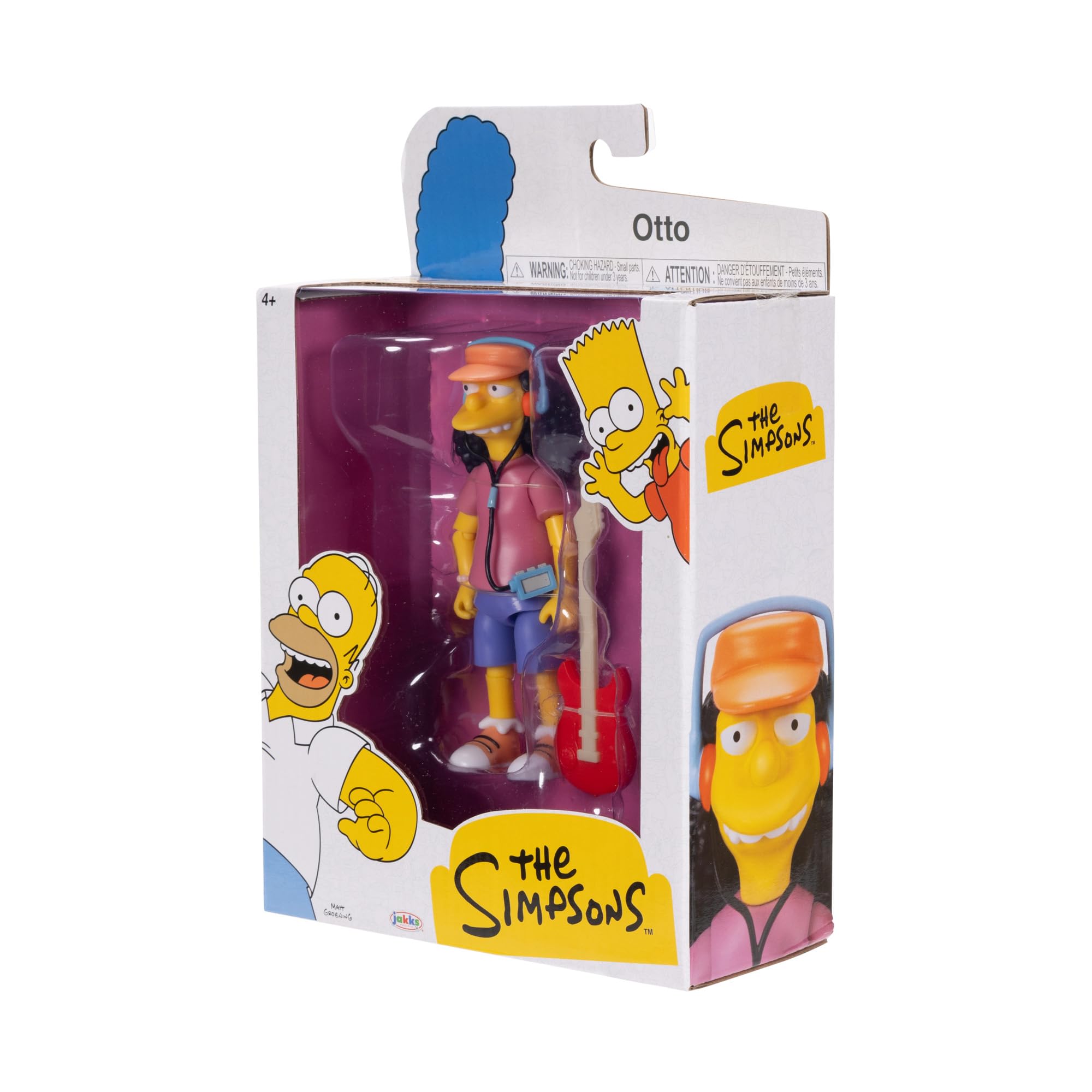 The Simpsons Otto 12.7cm Collectible Action Figure with Electric Guitar - JAKKS Pacific 5