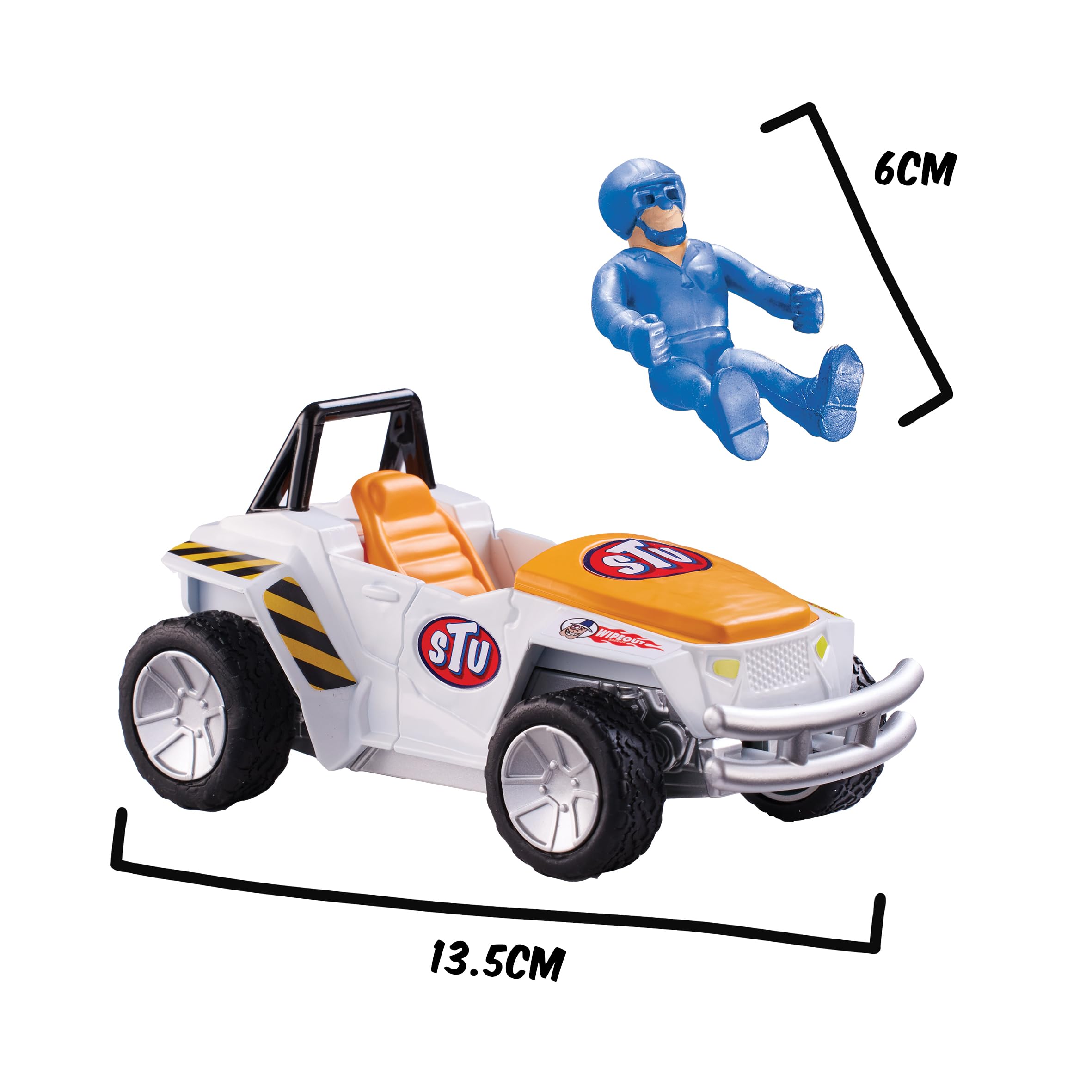 Stuntman Stu Smash and Crash Buggy - Break Apart Stunt Set with Ejector Seat 4
