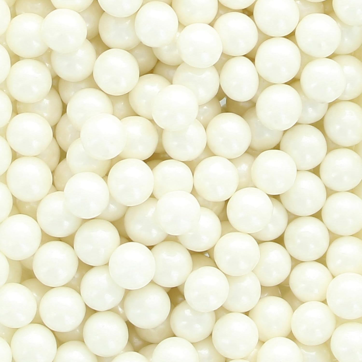 Culpitt Select Edible Pearls - White 7mm Cake Sprinkle Decorations, 500g