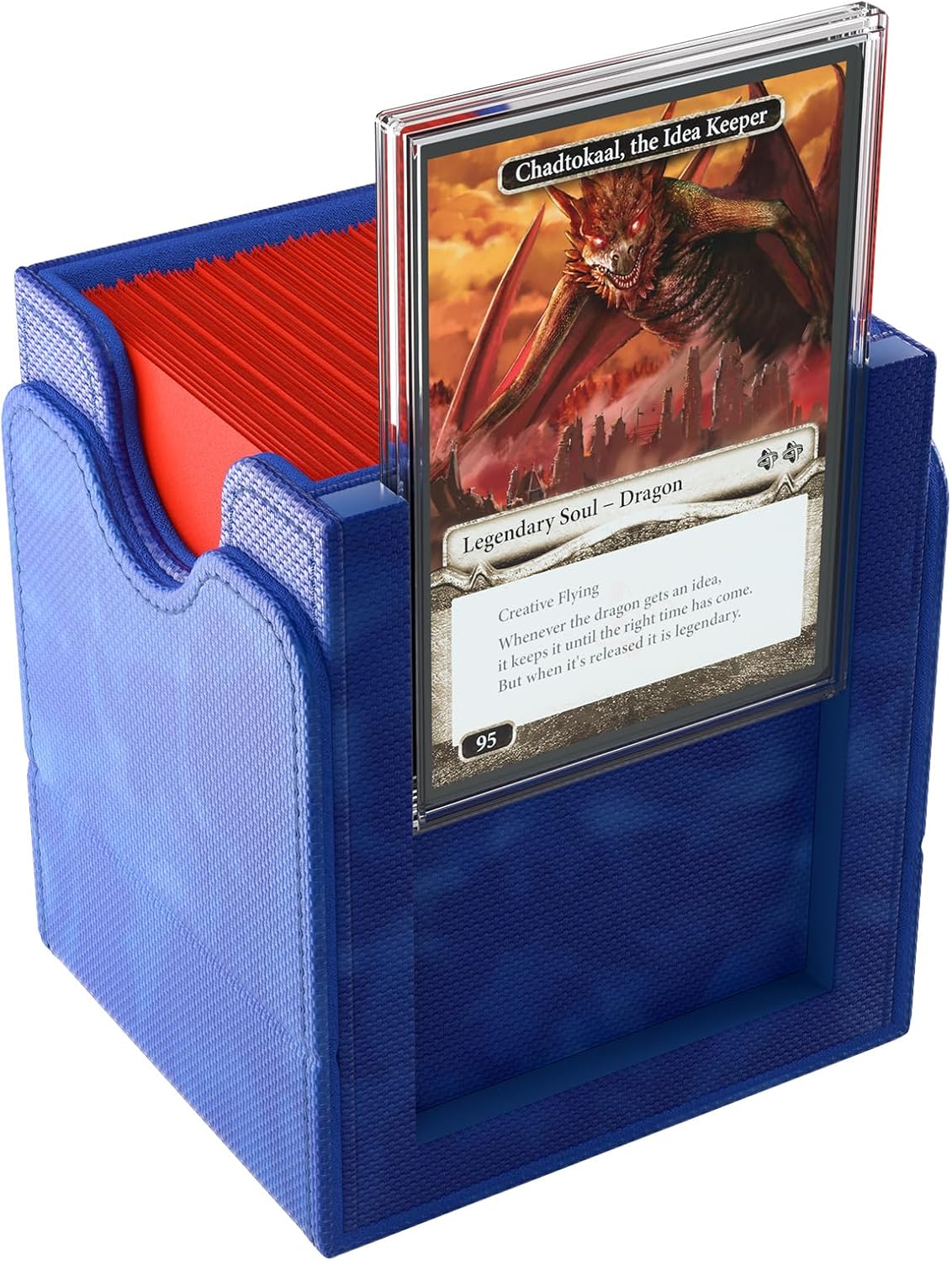Gamegenic Magic: The Gathering Squire Plus 100+ XL Convertible Blue Commander Deck Box 5