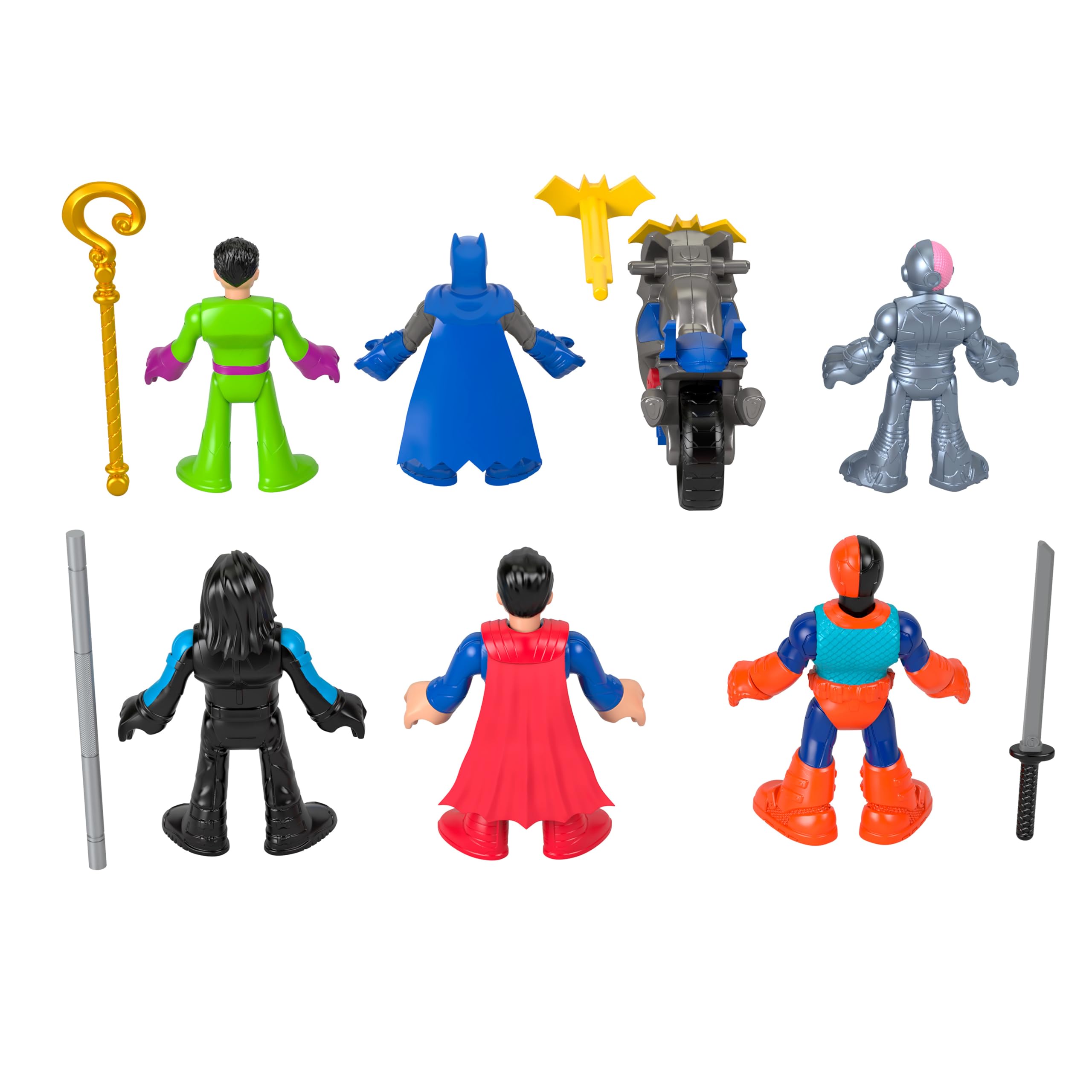 Imaginext DC Super Friends Batman Deluxe Figure Pack - 12-Piece Action Playset for Kids 3-8 4