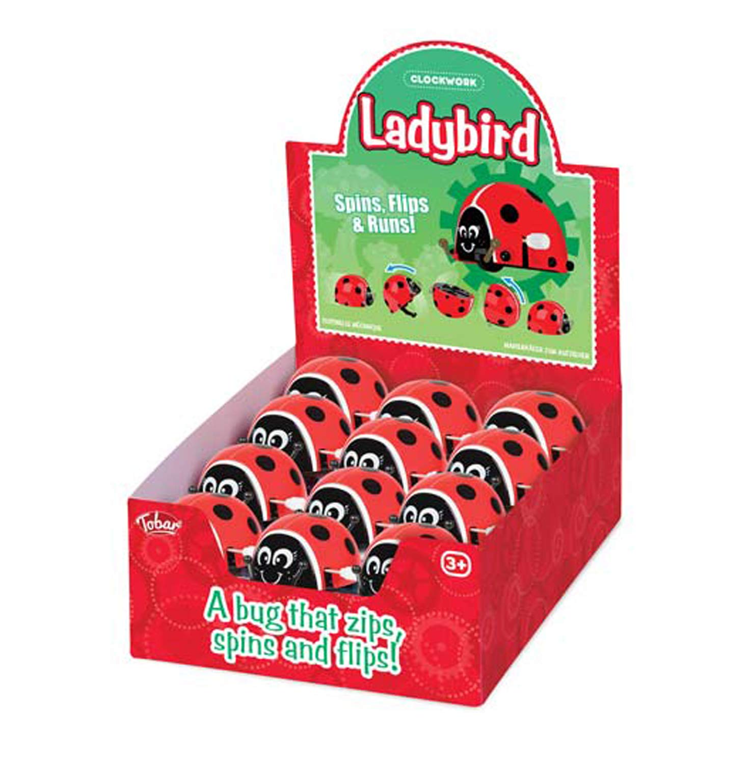 Tobar Clockwork Ladybird Wind-Up Toy - Red, 3+ Years 4