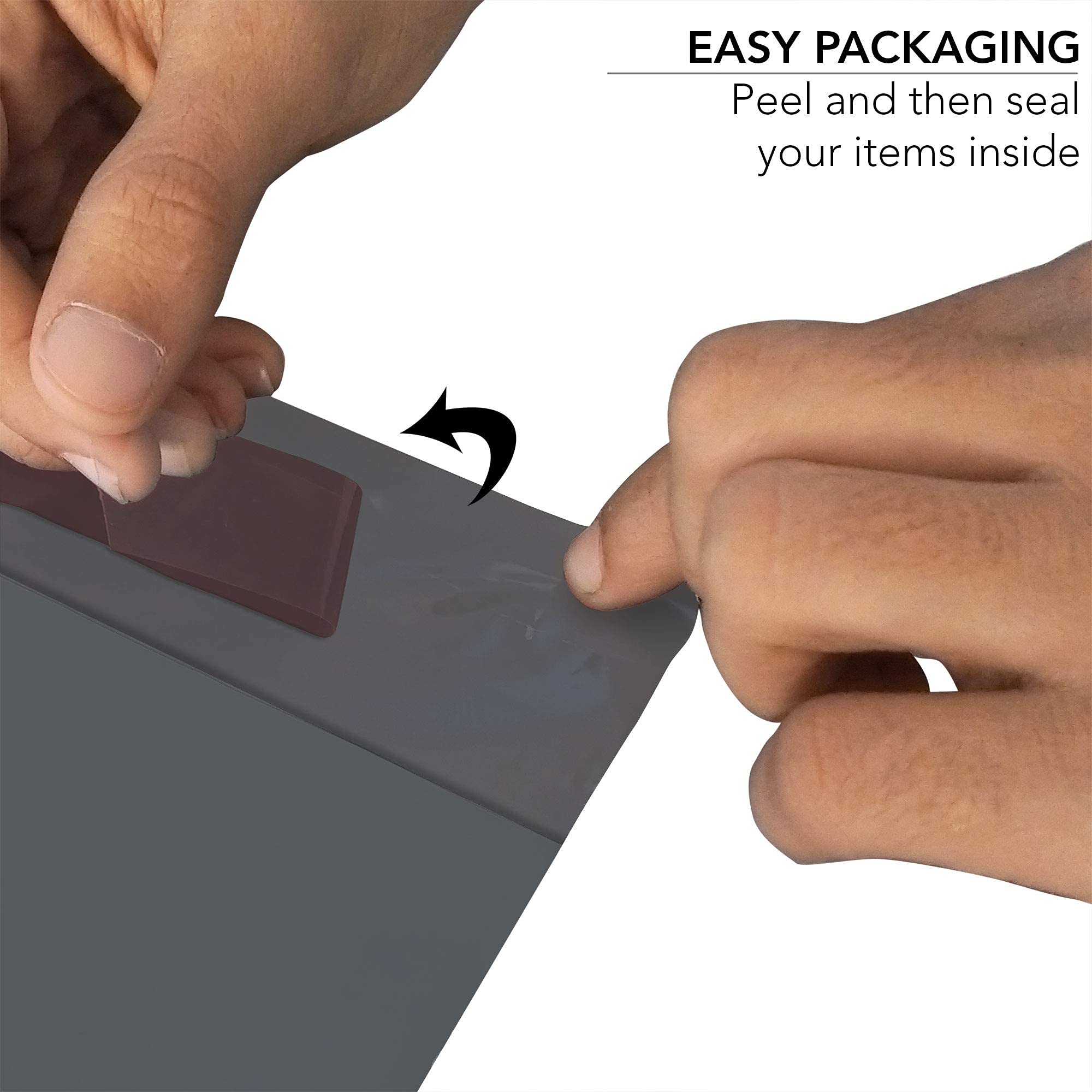 iSOUL Strong Grey Plastic Mailing Bags - 12 x 16 Inch | 60 Micron Opaque | 100 Pack 3