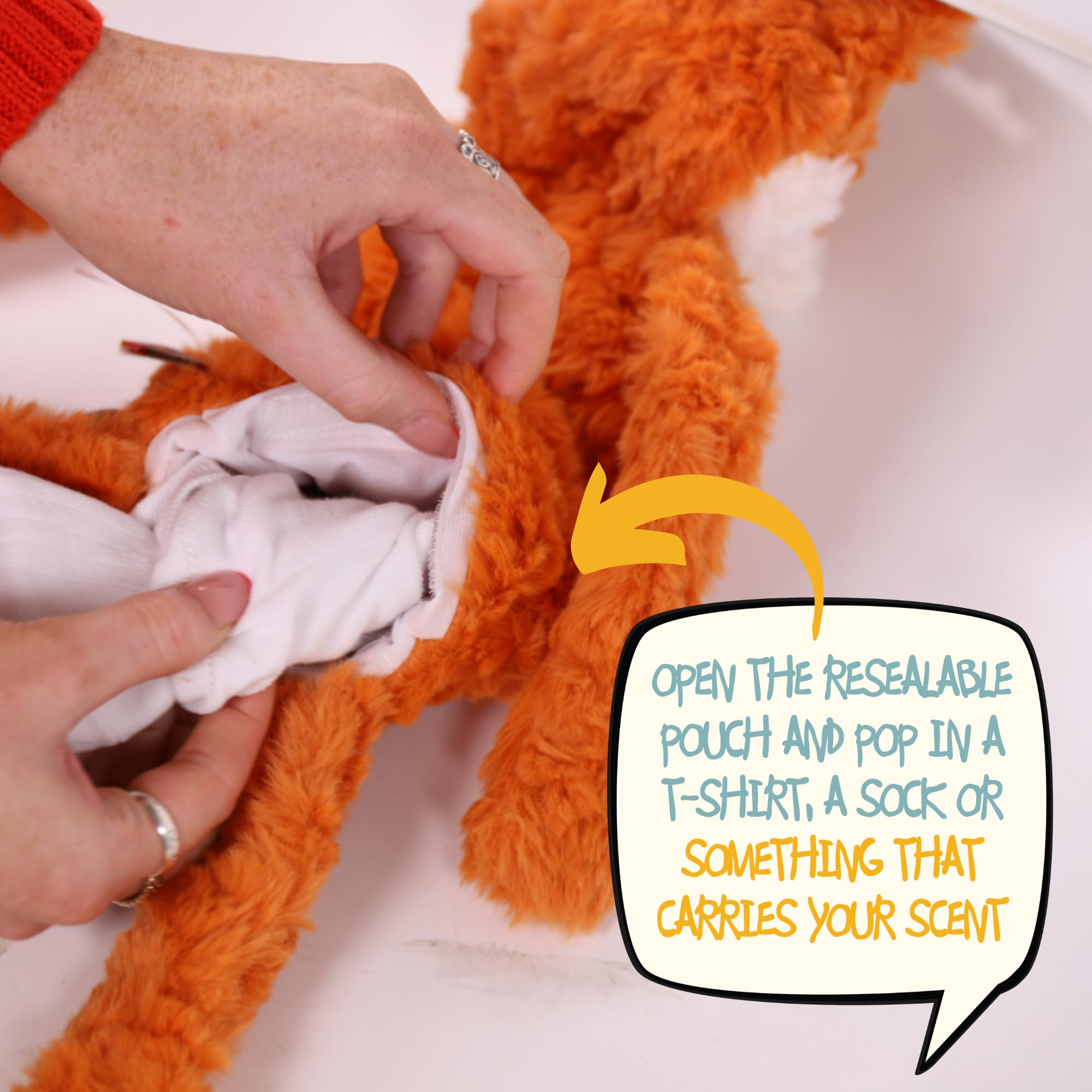 Rosewood My Dog Luxury Soft Plush Monkey Toy - Stuff-Free Comforting & Calming Dog Toy, 40cm 3