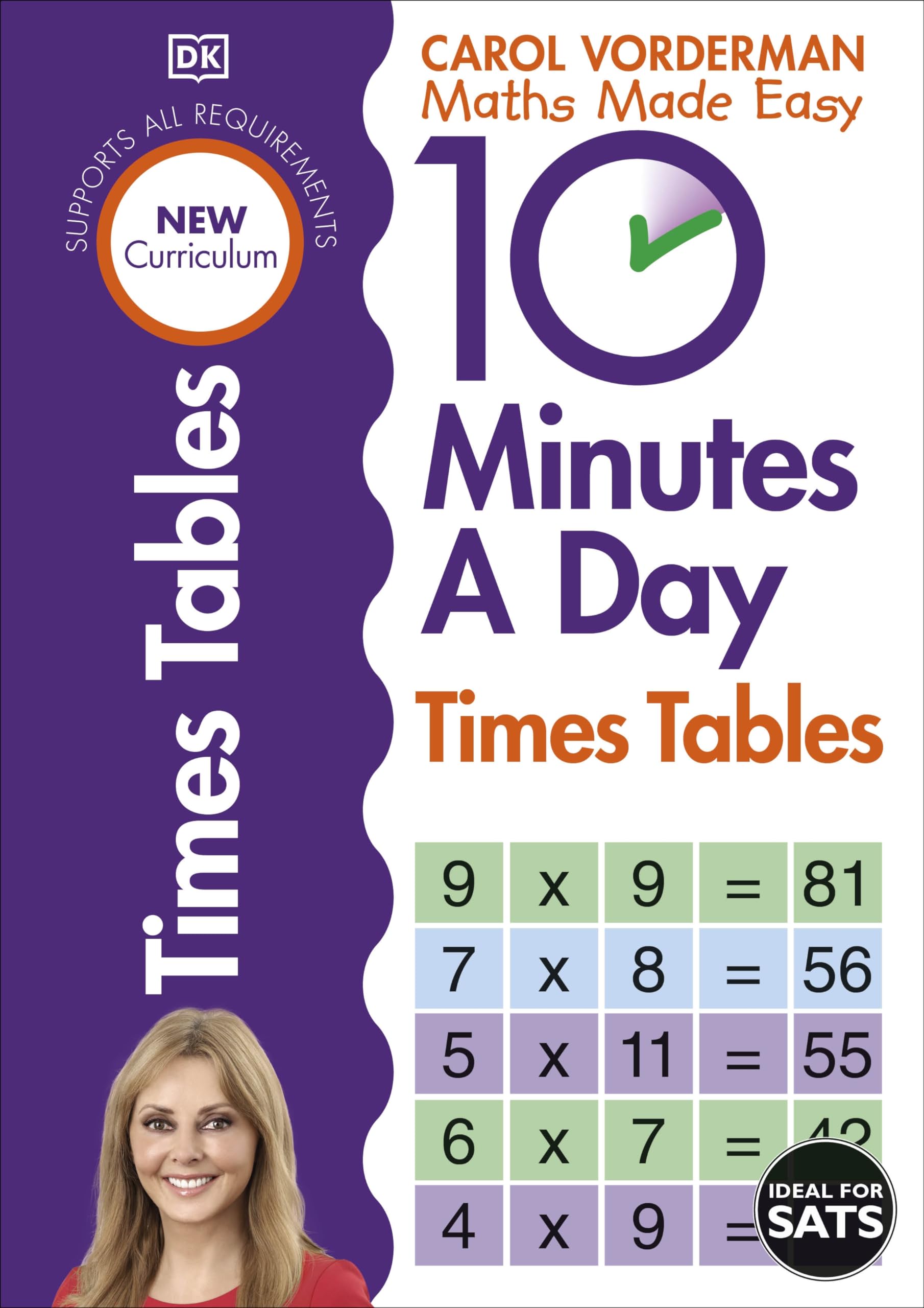 Penguin 10 Minutes A Day Times Tables Workbook - Ages 9-11 | Supports National Curriculum | Carol Vorderman