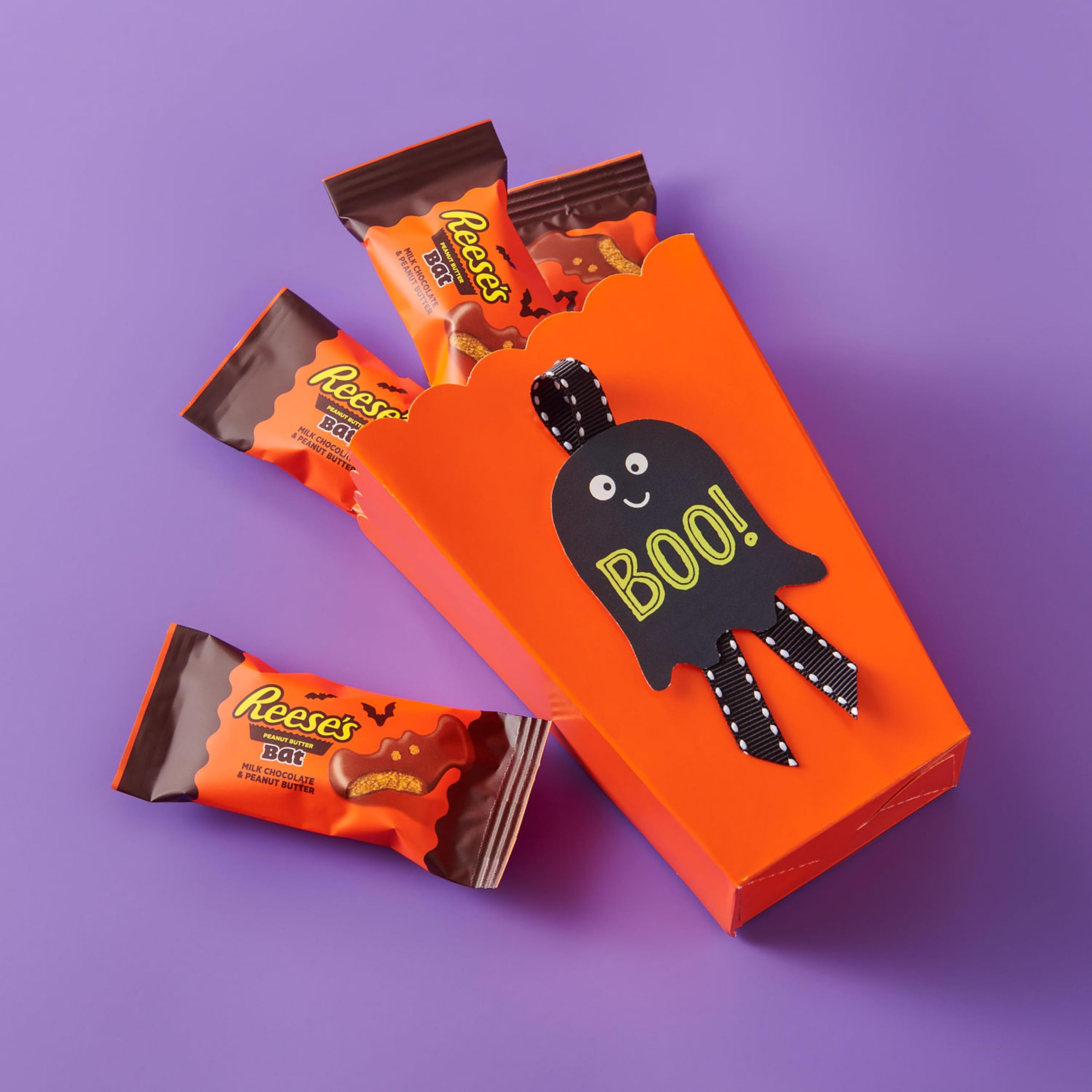 Reese's Peanut Butter Bats Snack Size Halloween Candy Bag 272g 5