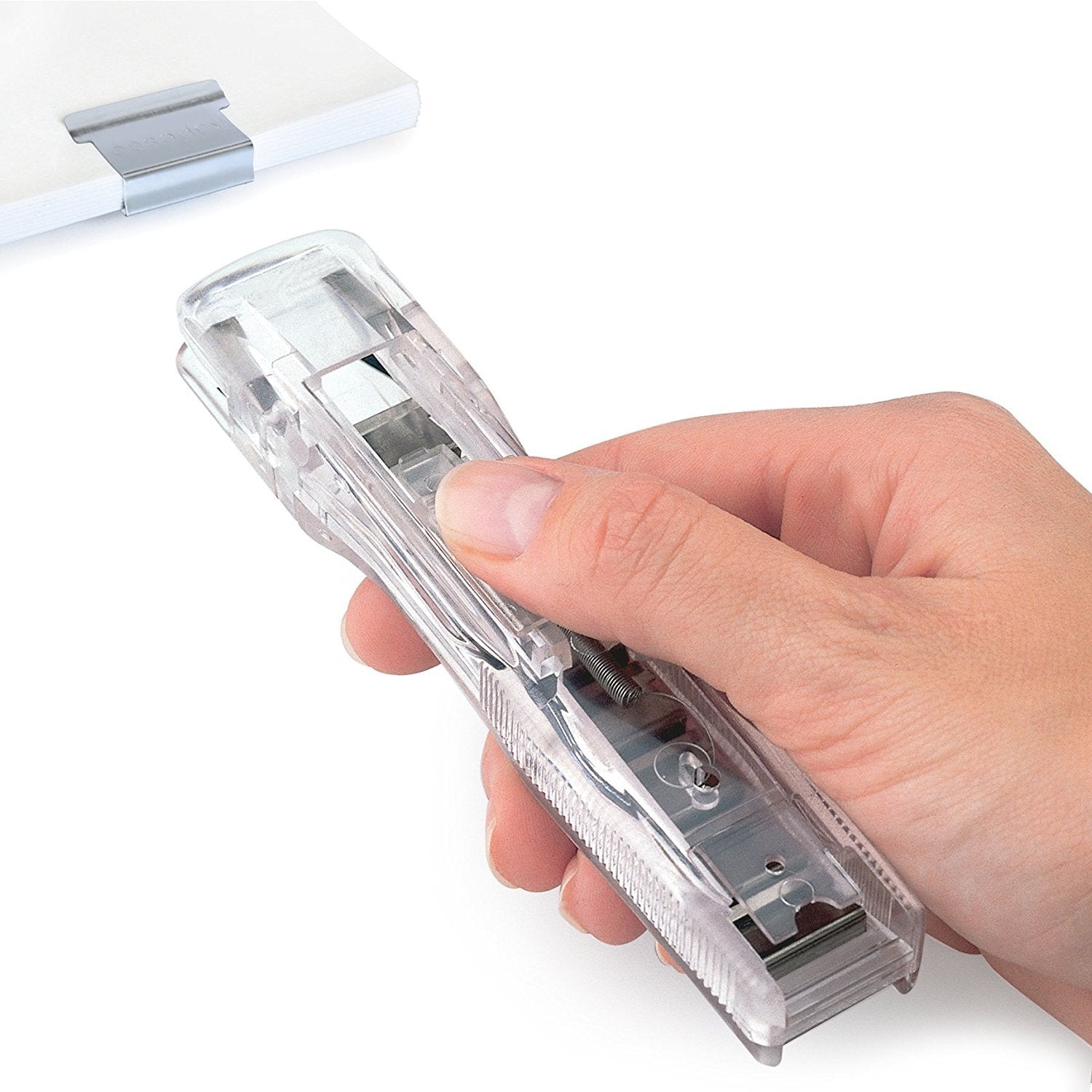 Rapesco RC4025SS Supaclip 40 See Through Dispenser and 25 Stainless Steel Clips 2