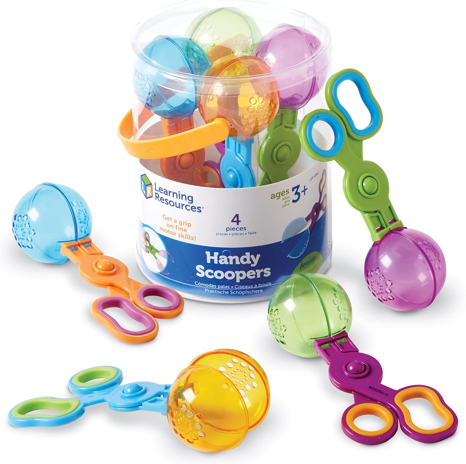 Learning Resources Handy Scoopers - Fine Motor Skills Toy for Ages 3+ 5