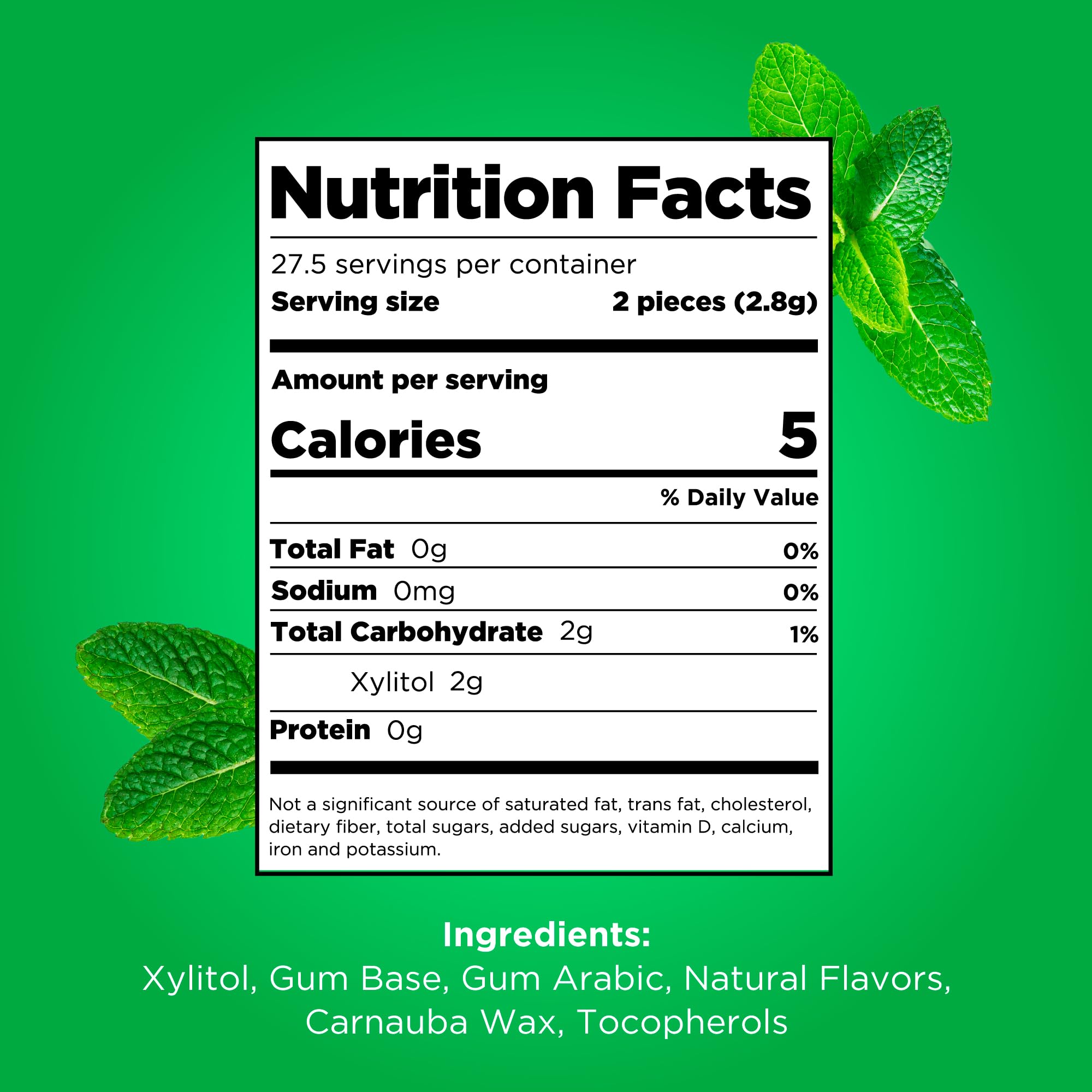 PUR - Spearmint Sugar-Free Chewing Gum (231g, Pack of 3) 5