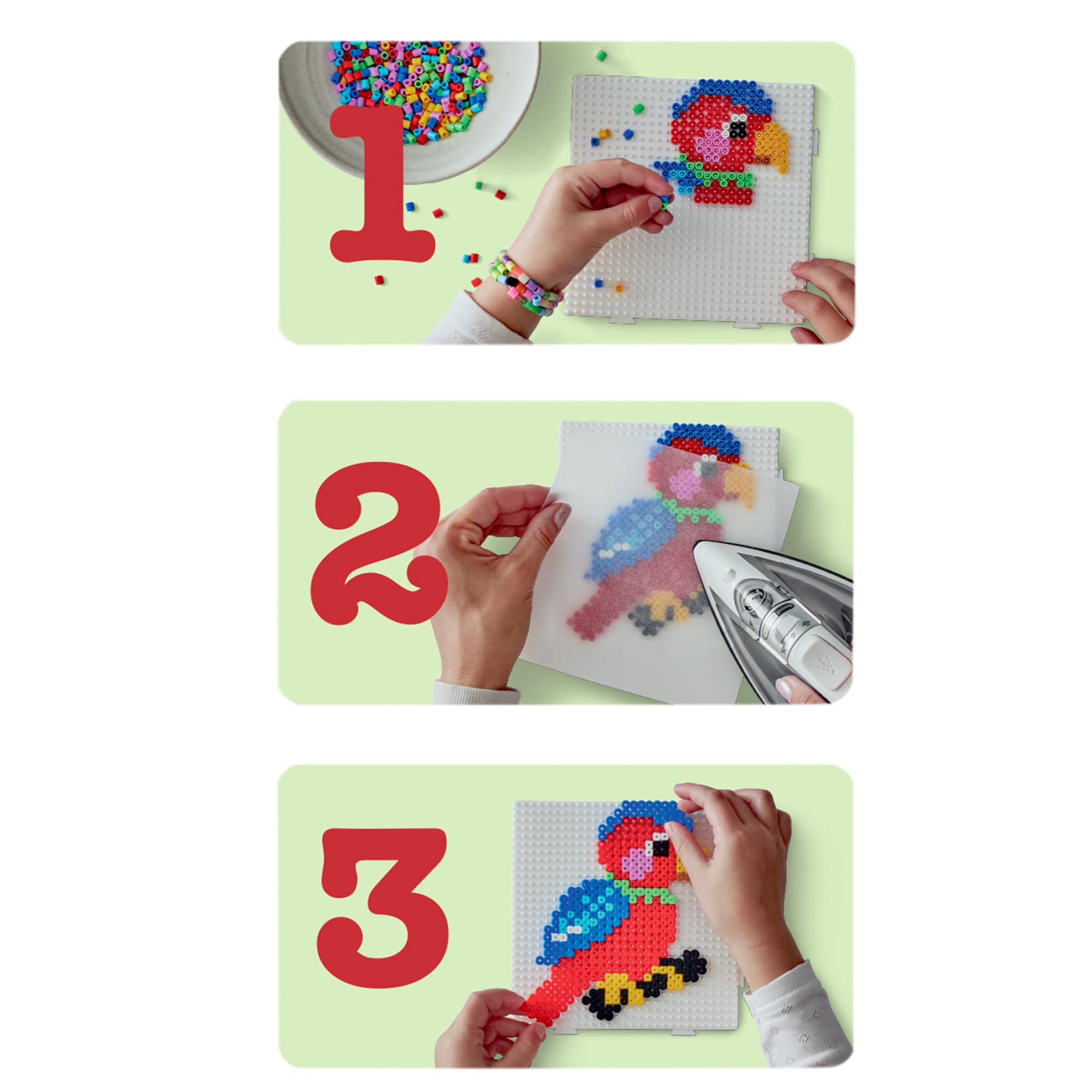 Hama Bluey Fuse Beads Set - 2000 Midi Beads, Square Pegboard | Ages 5+ | Plastic 5