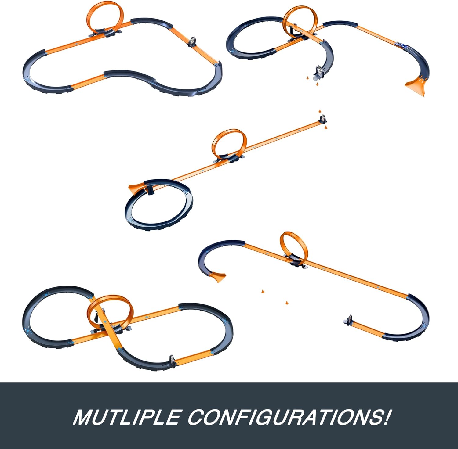 Hot Wheels RC Speed Challenge Track Set - 30+ Piece Remote-Controlled Racing Playset for Kids 5+ 5