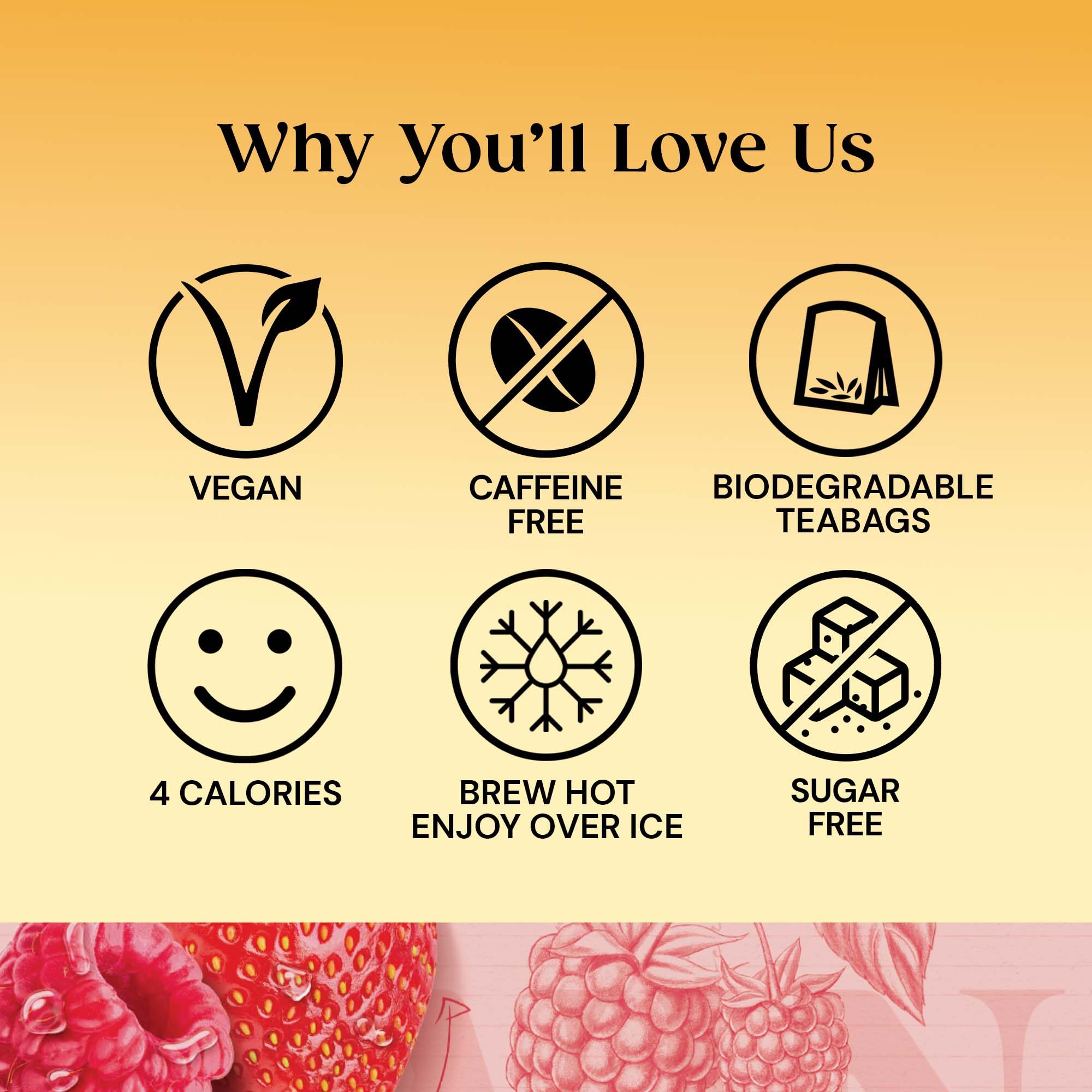 Twinings - Cranberry & Raspberry Fruit Infusion Tea 80 Biodegradable Bags (4 x 20) Caffeine-Free Herbal Vegan Tea 4