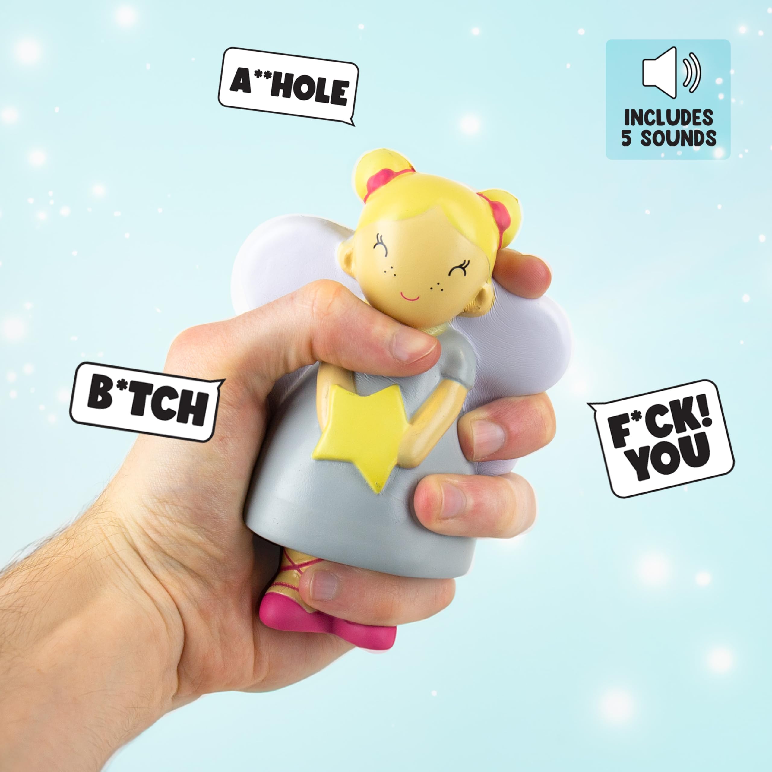 Sweary Fairy Adult Stress Relief Toy - Funny Rude Squeeze Squishy for Grown-Ups 8