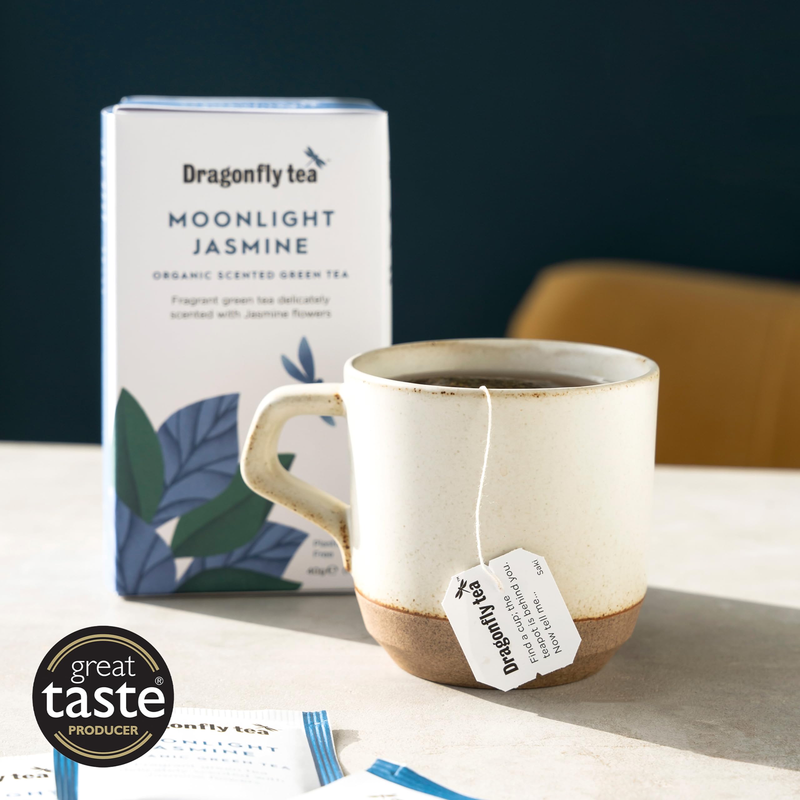Dragonfly Tea – Moonlight Jasmine Bio-Duft-Grüntee (20 Teebeutel) 4
