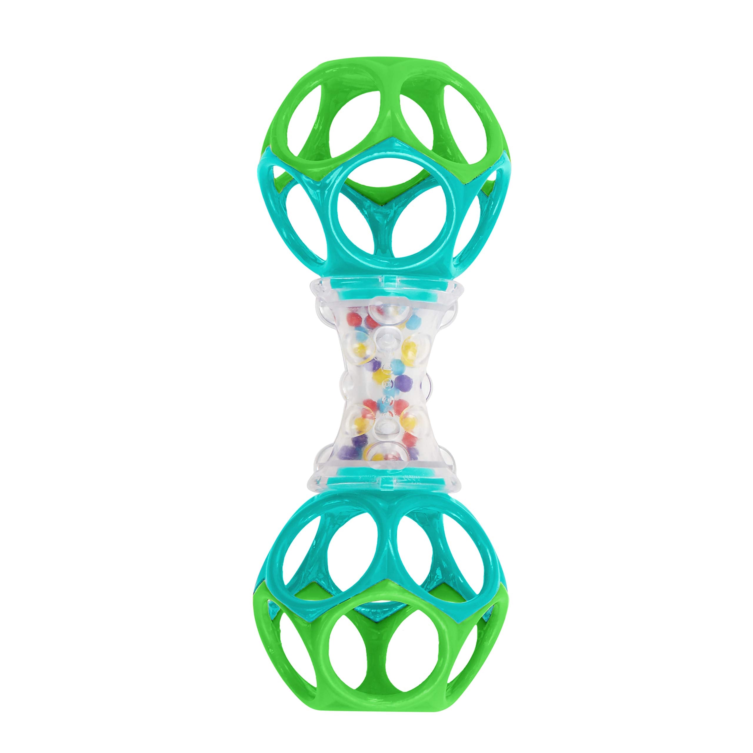 Bright Starts Oball Shaker Rattle Toy - Easy-Grip, BPA-Free for Newborns+