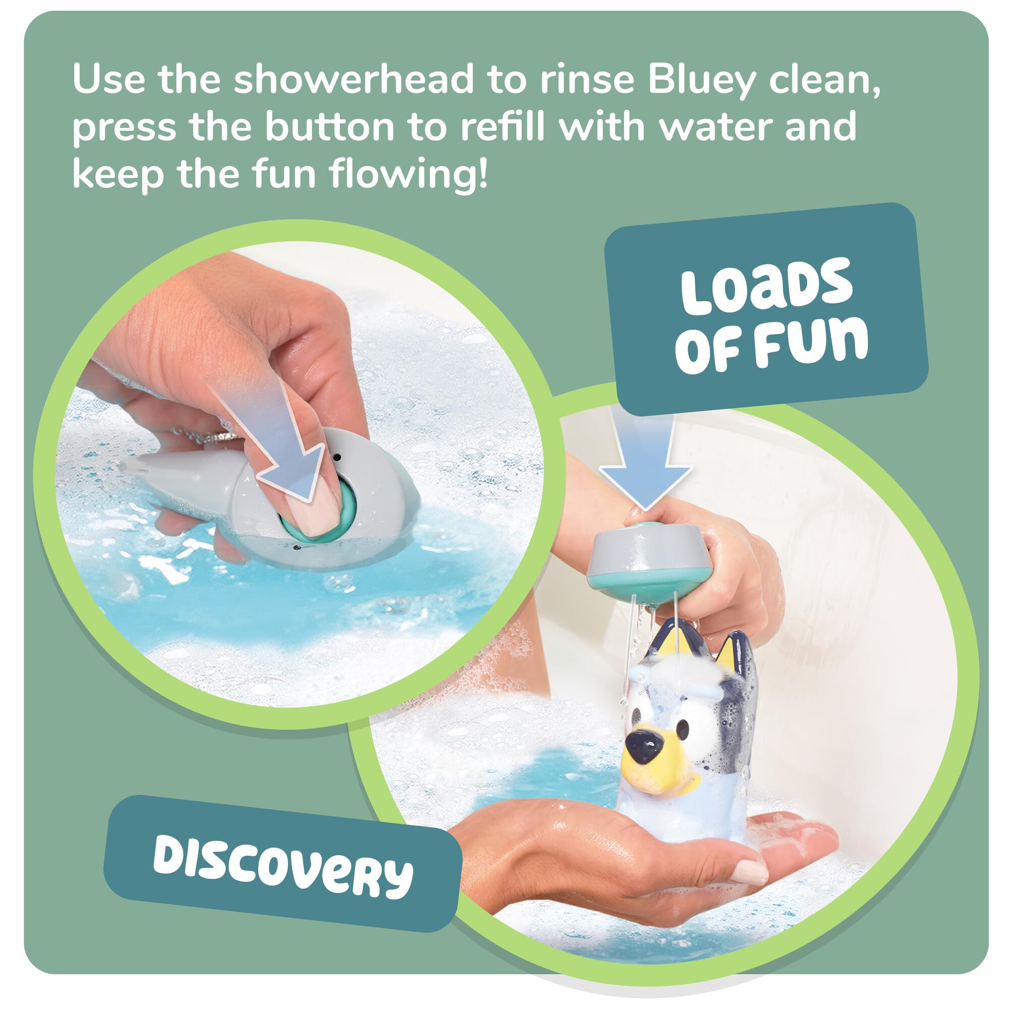 Shower & Scrub Bluey - Interactive Bath Toy for Toddlers 18 Months+ 4