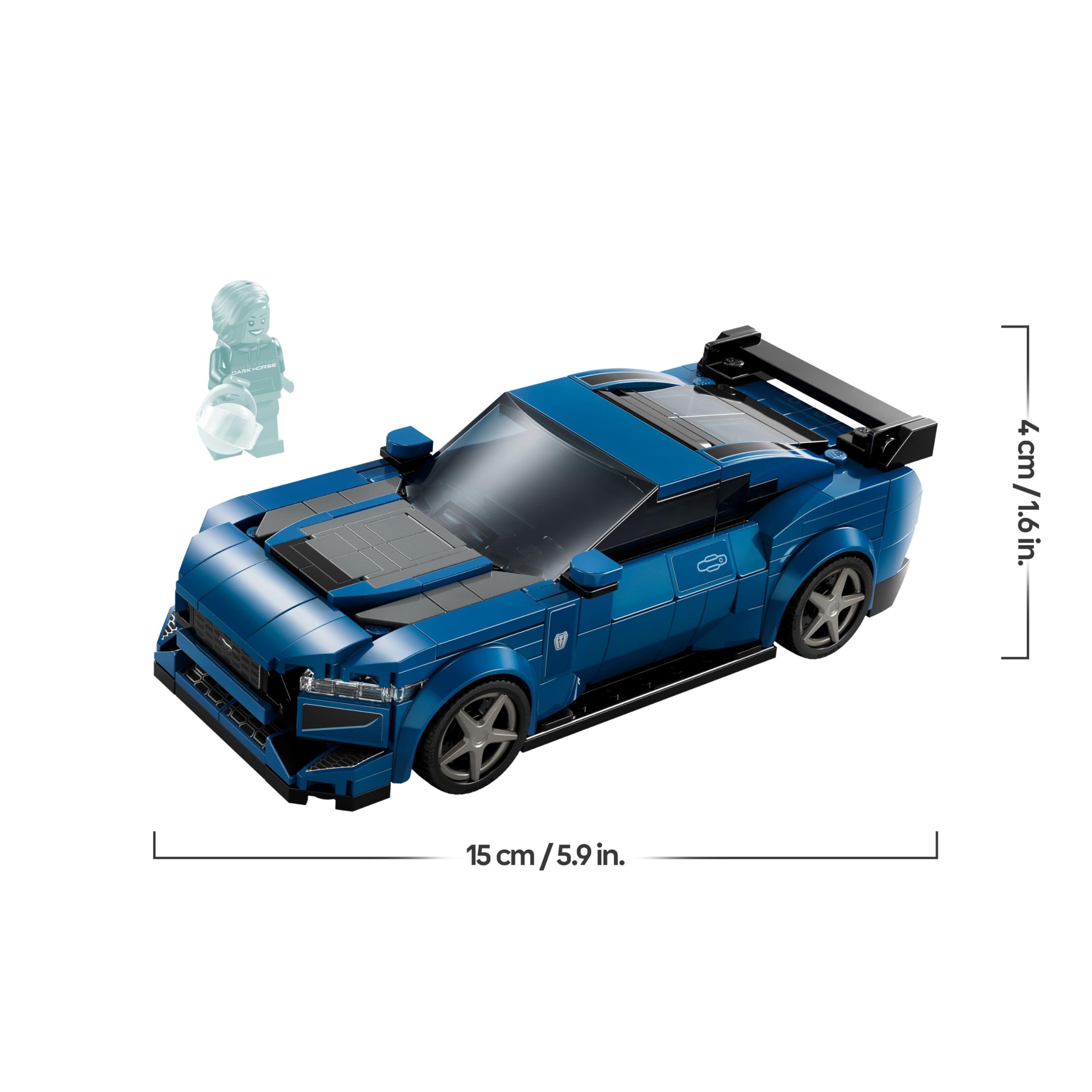 LEGO Speed Champions Ford Mustang Dark Horse Sports Car Toy - Buildable Vehicle for Ages 9+ 3