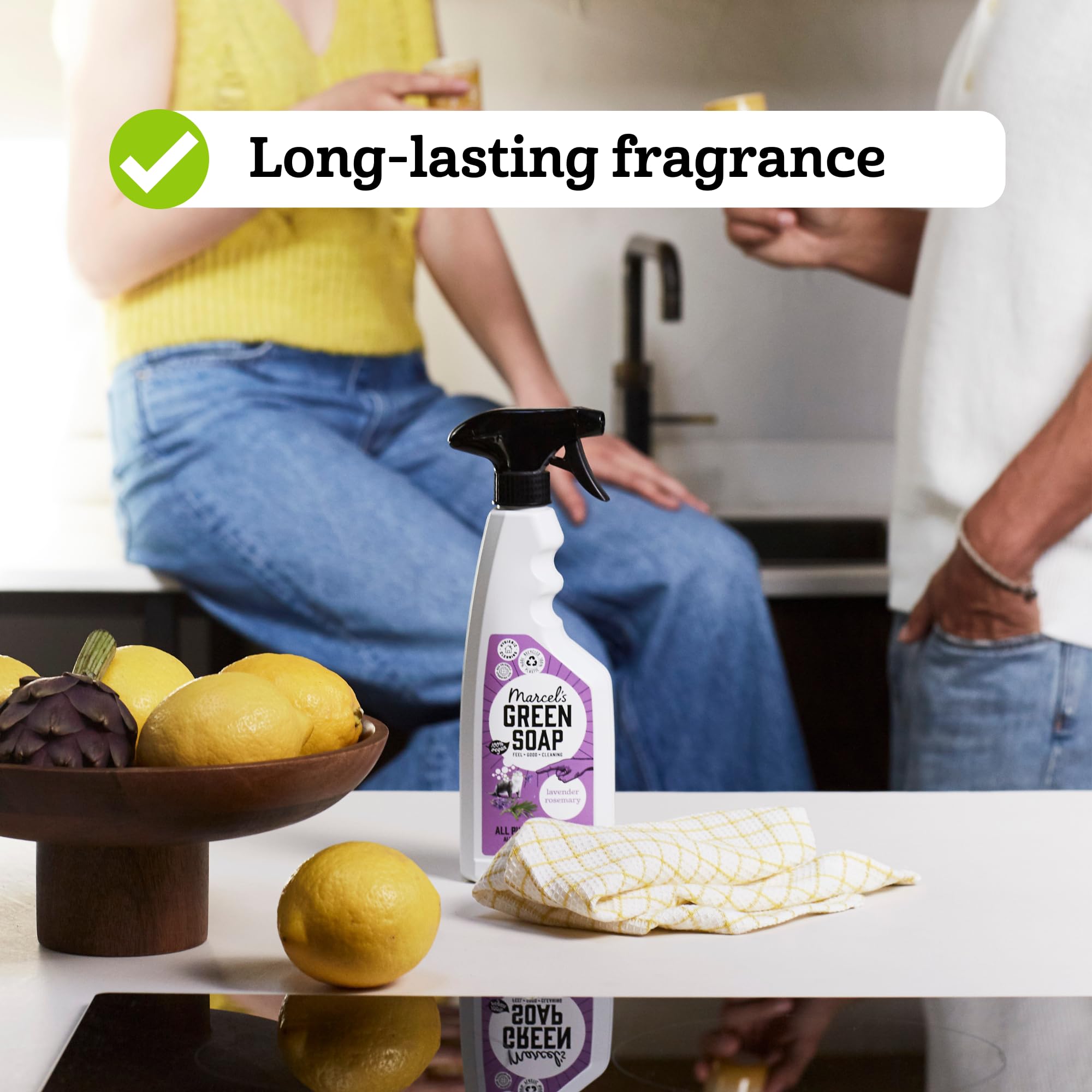 Marcel's Green Soap All Purpose Cleaner Spray - Lavender & Rosemary Scent | 500 ml | Vegan Formula 4