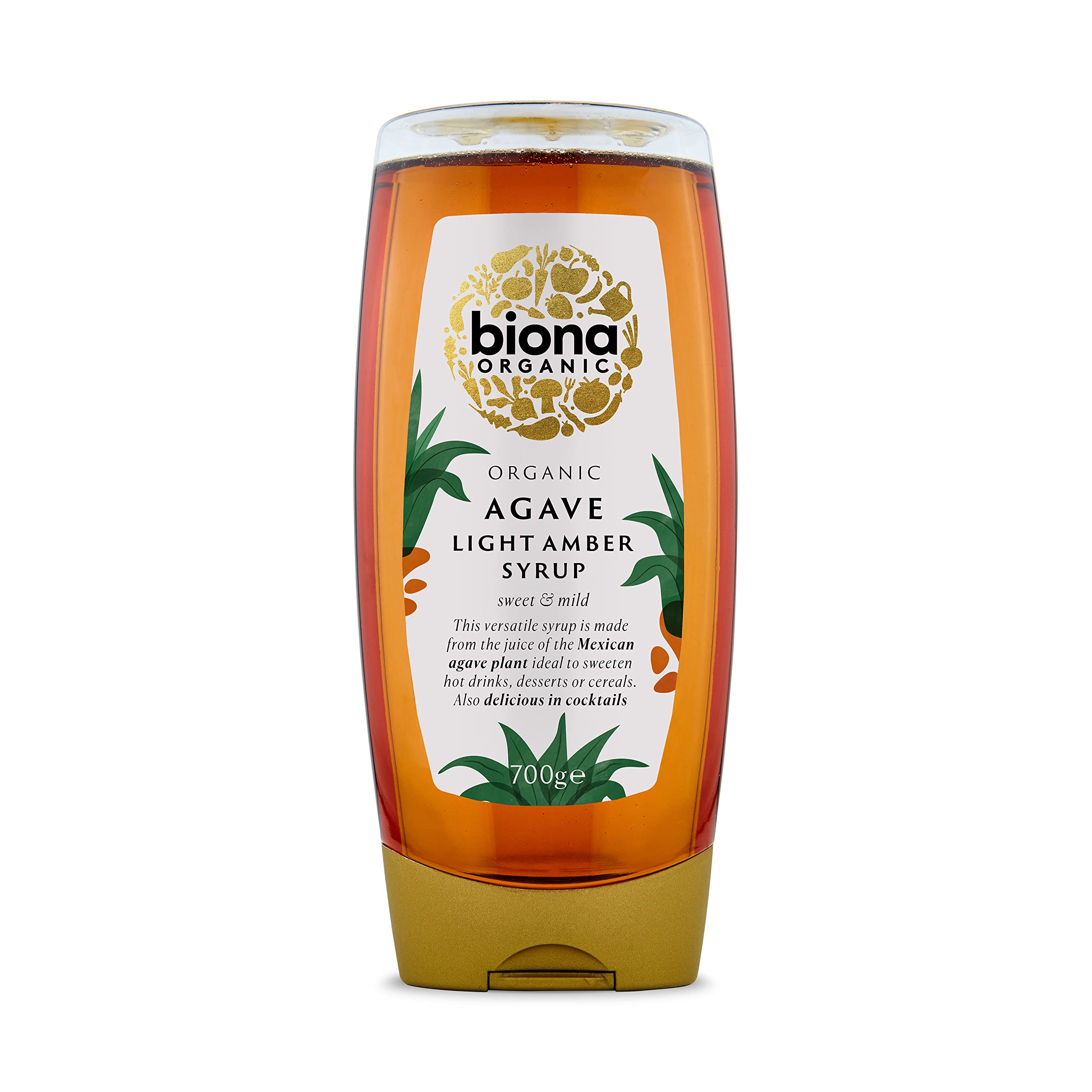 Biona Organic Light Agave Syrup - Sweet & Mild Low GI Sweetener | 500 ml