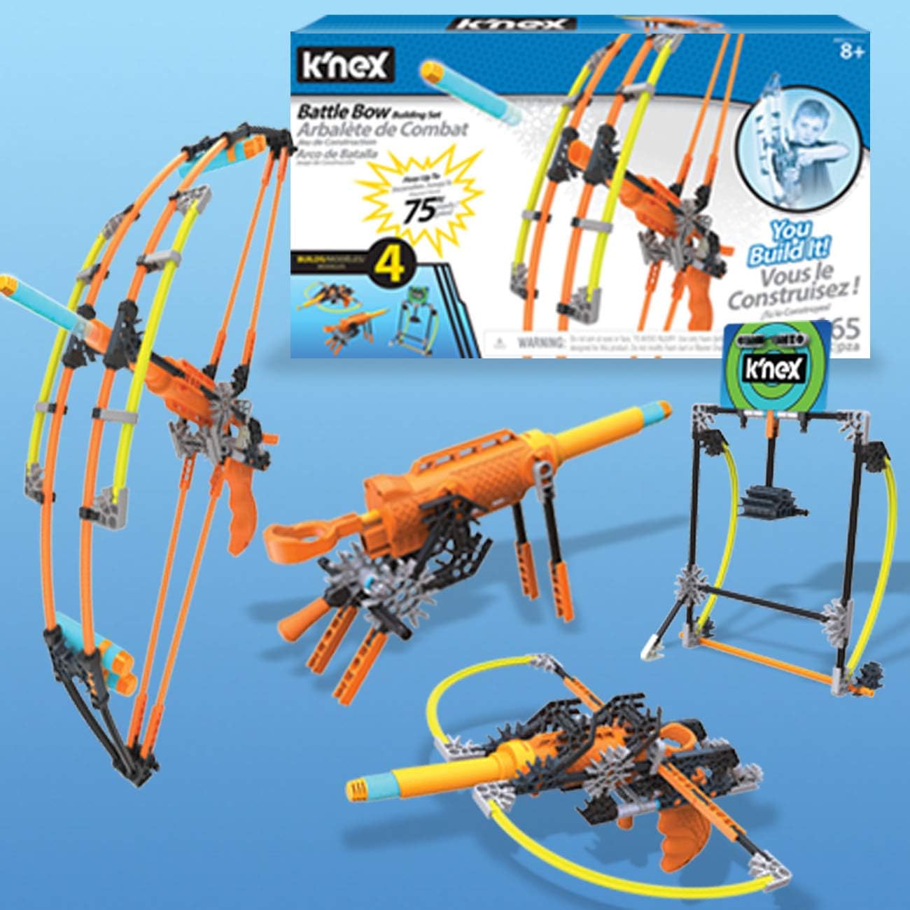 K'NEX K-Force Battle Bow Building Set - 165-Piece Educational Toy for Ages 8+