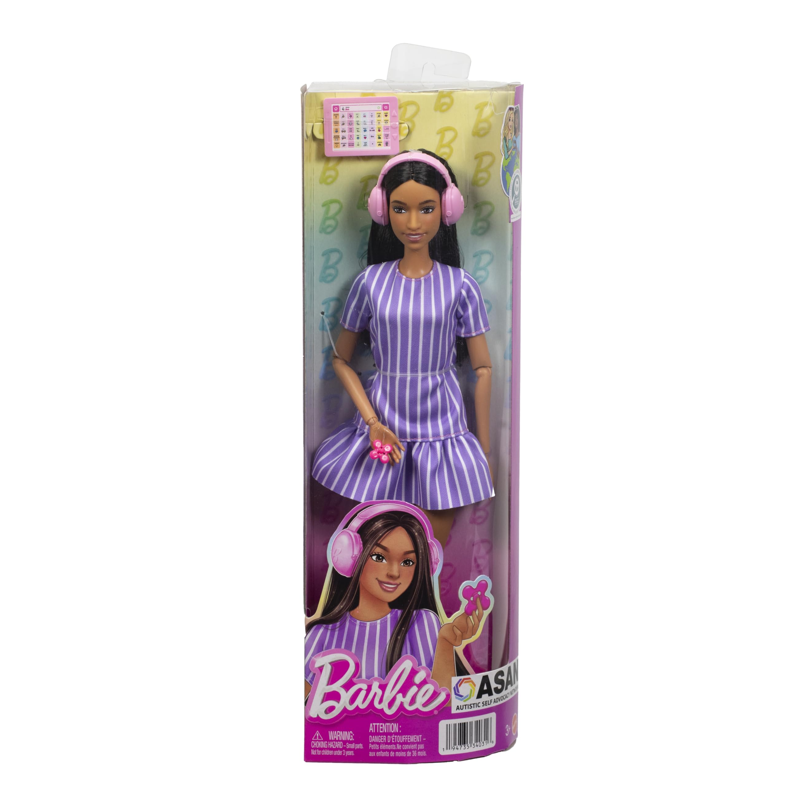 Barbie Fashionistas Doll #245 - Autistic Doll with Accessories | 30 cm Size 6