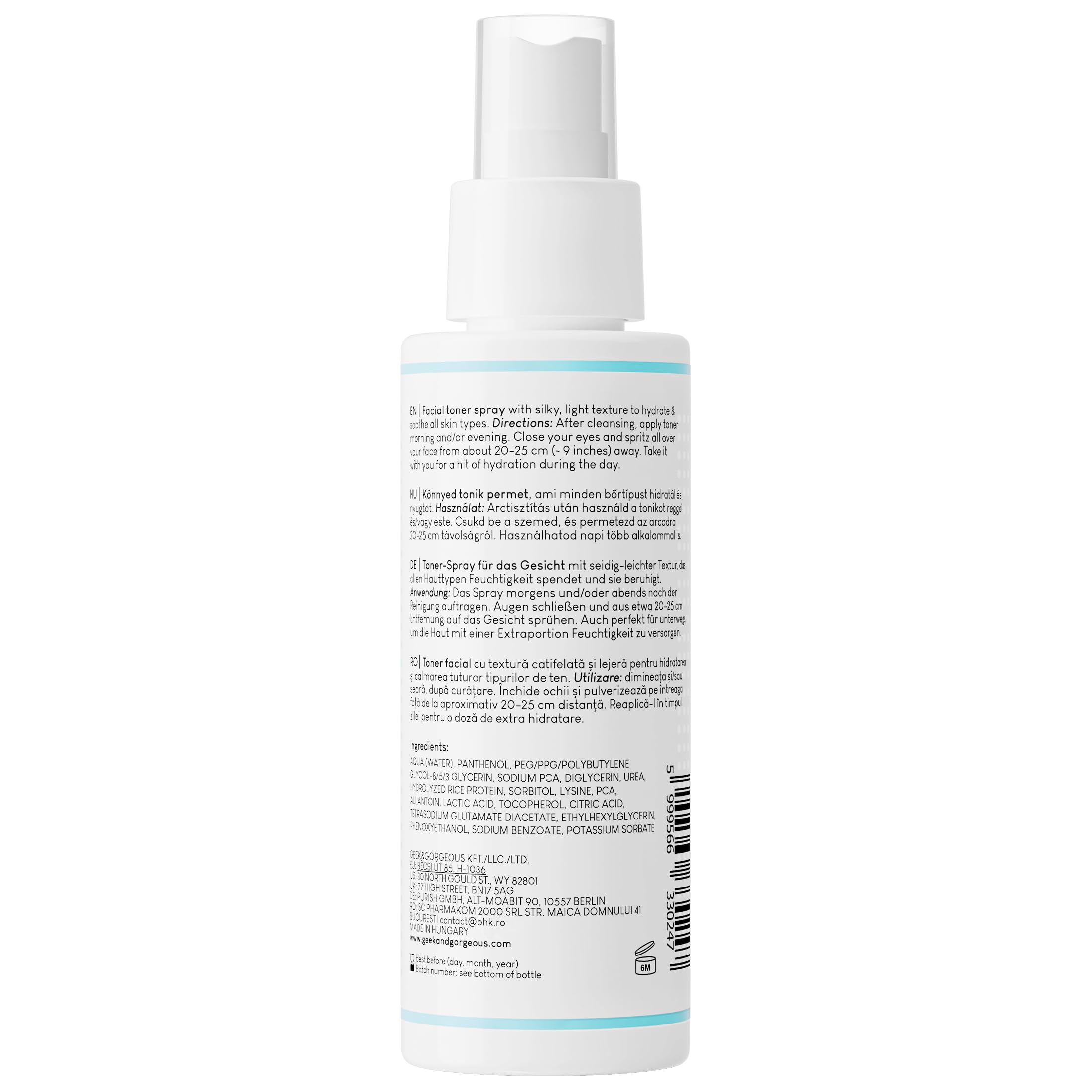 Geek & Gorgeous Liquid Hydration Facial Toner Spray - 5% Panthenol & Allantoin | 110 ml 2