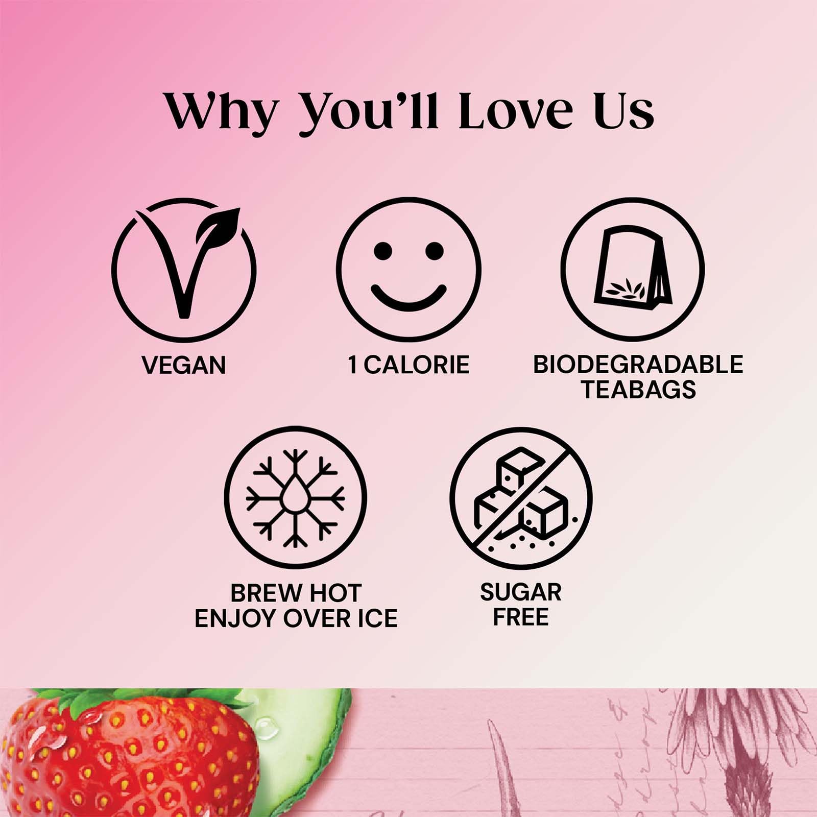 Twinings Superblends Glow Herbal Infusion with Strawberry, Cucumber, Green Tea & Aloe Vera (80 Teabags) 11