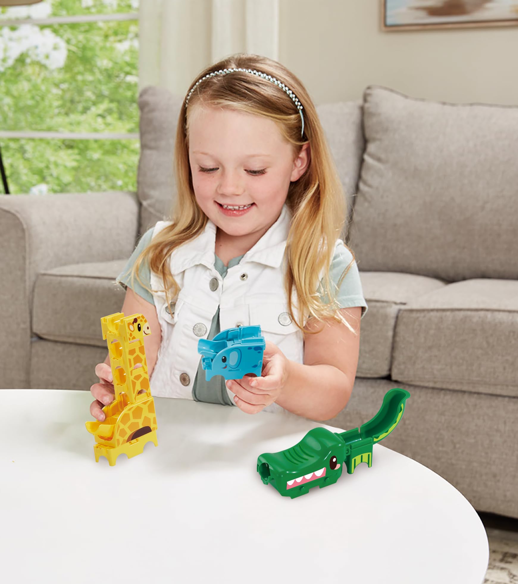 VTech Marble Rush Safari Slides Construction Set for Kids | 58 Pieces | Ages 3+ 5